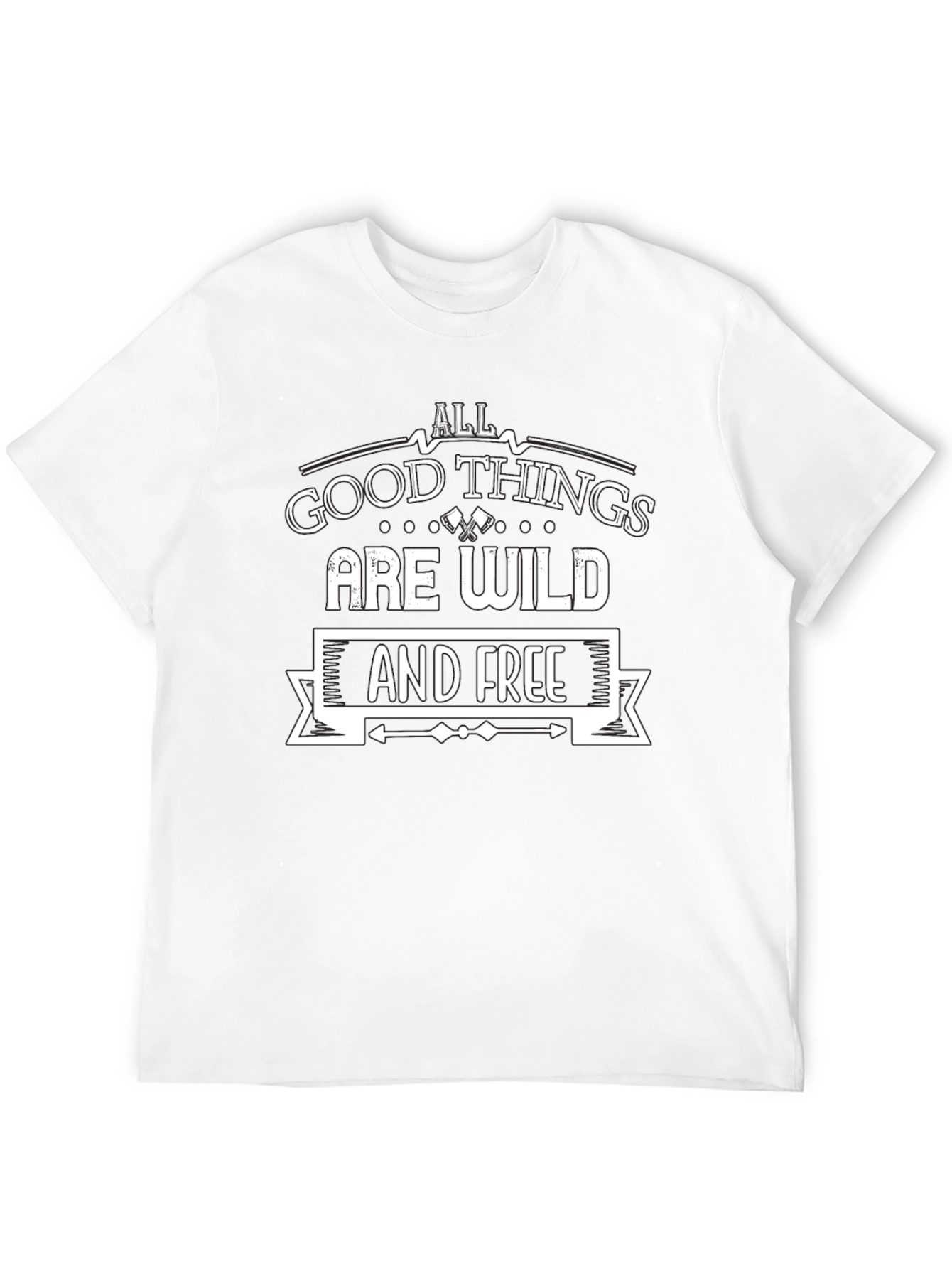 Wild & Free Graphic Tee - Black