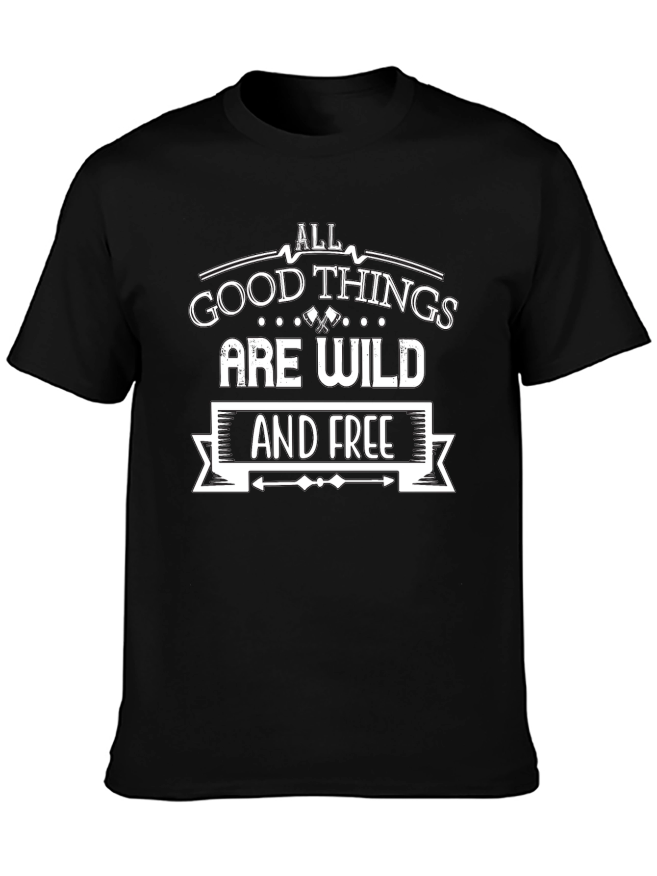 Wild & Free Graphic Tee - Black