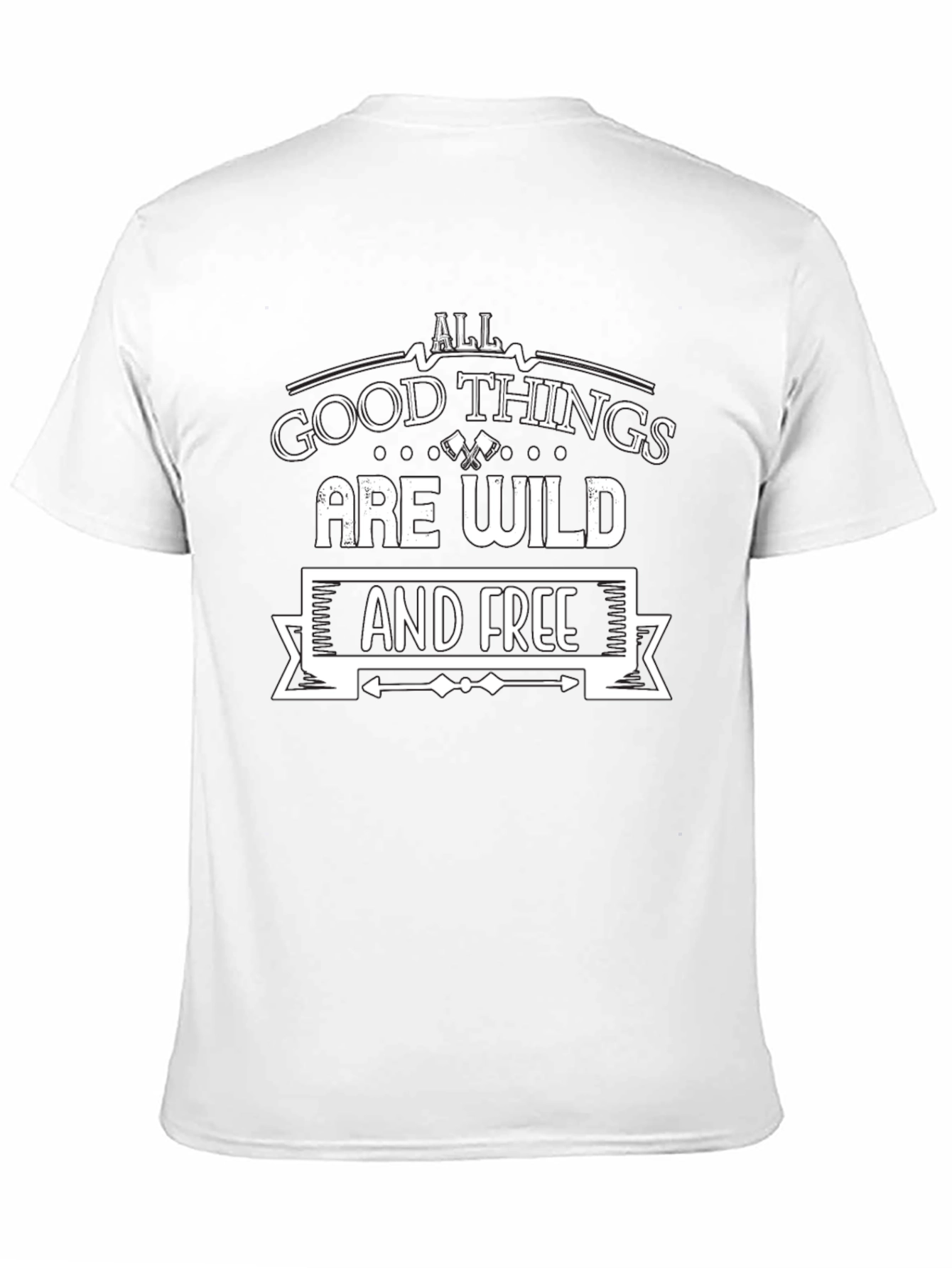 Wild & Free Graphic Tee - Black