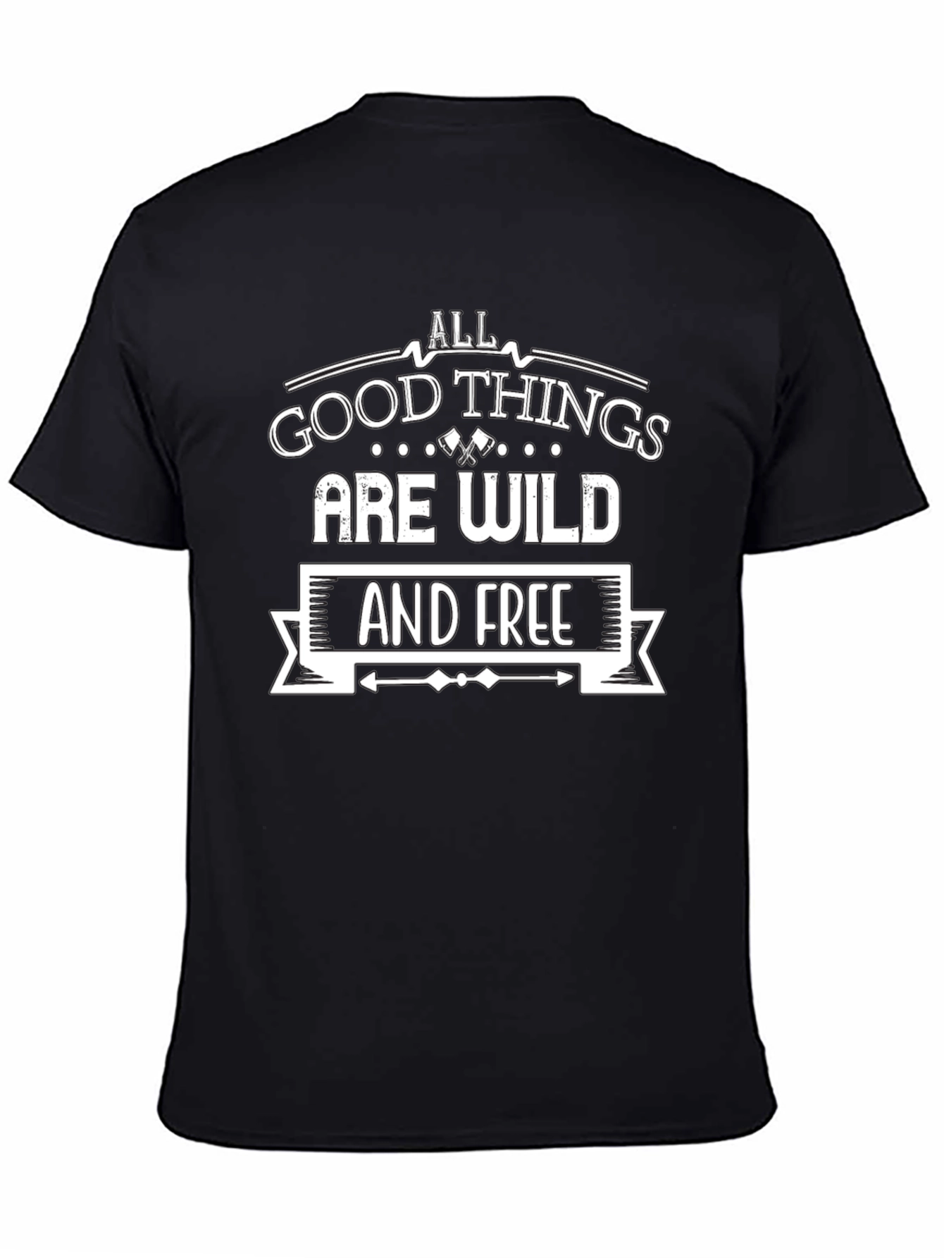 Wild & Free Graphic Tee - Black