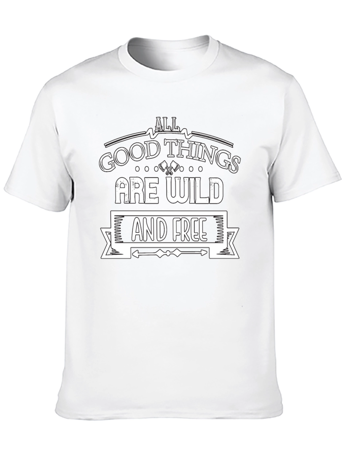 Wild & Free Graphic Tee - Black
