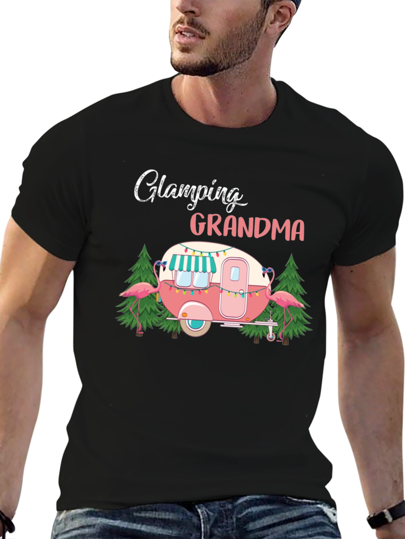 Glamping Grandma T-Shirt - Cute Camper Design