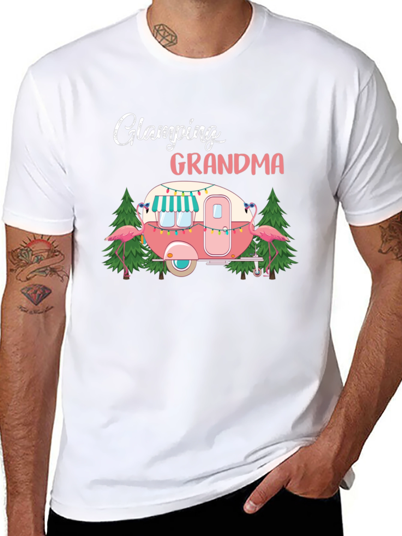 Glamping Grandma T-Shirt - Cute Camper Design