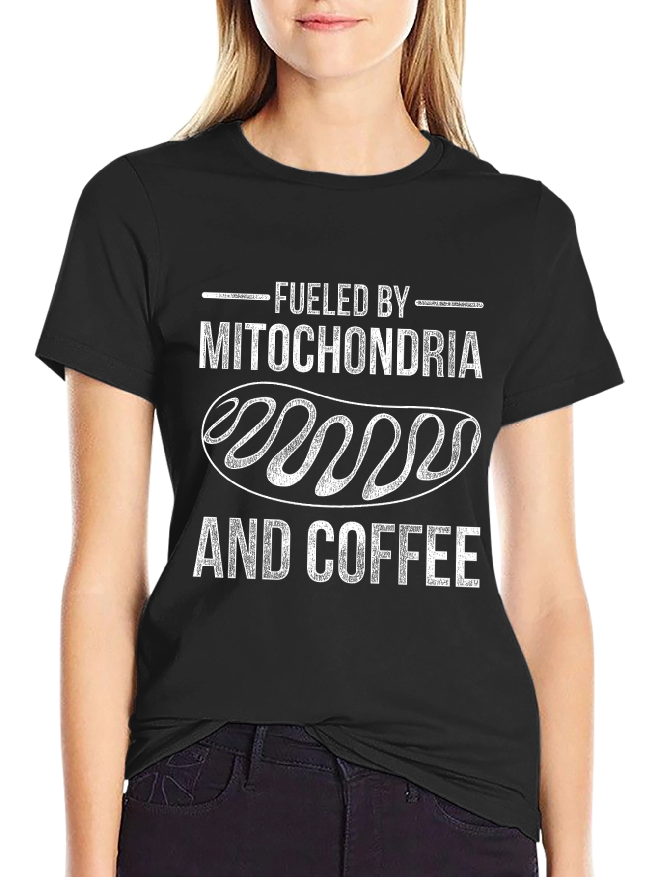 Fueled By Mitochondria and Coffee Graphic Tee