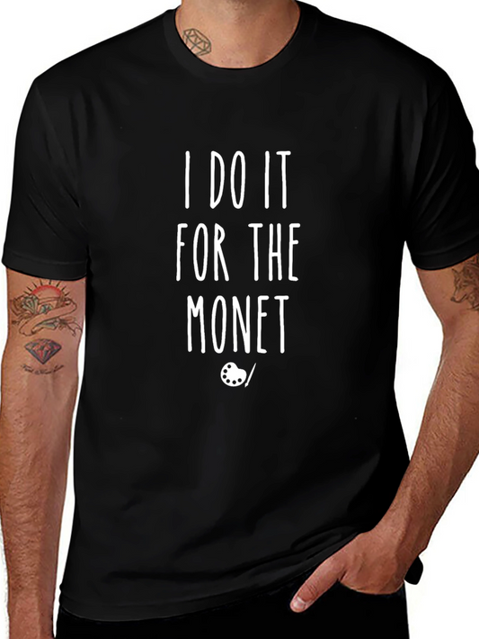 I Do It For The Monet Black Graphic Tee