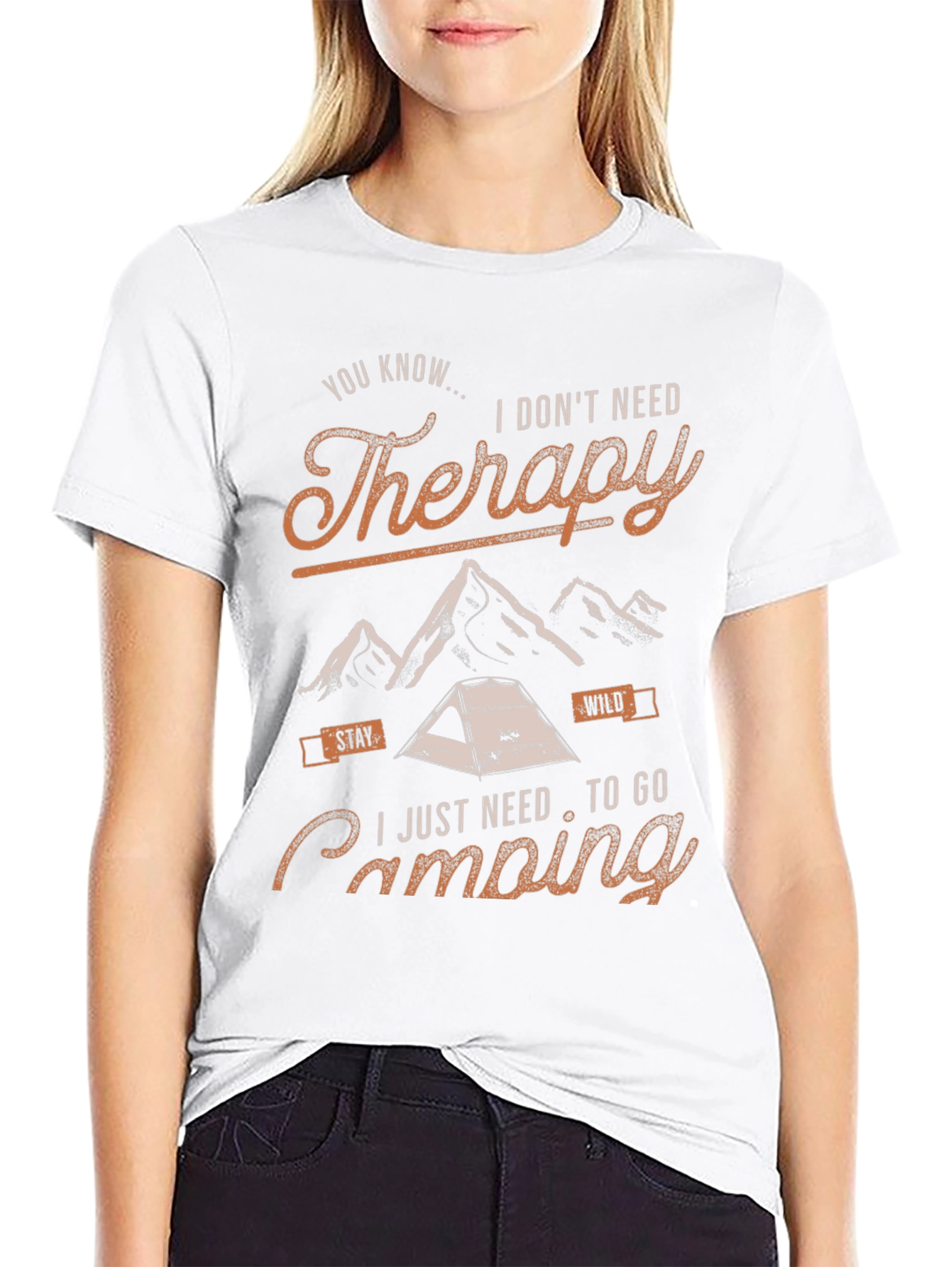 Camping Therapy T-Shirt: Stay Wild