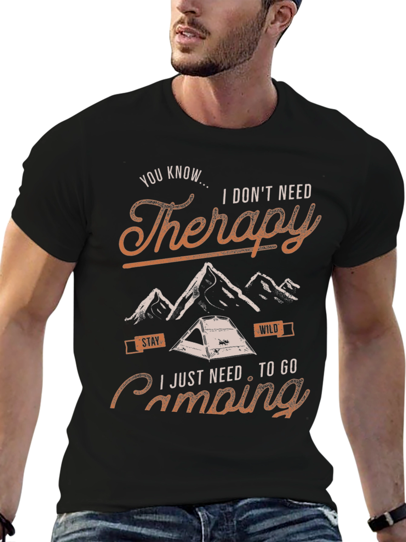 Camping Therapy T-Shirt: Stay Wild