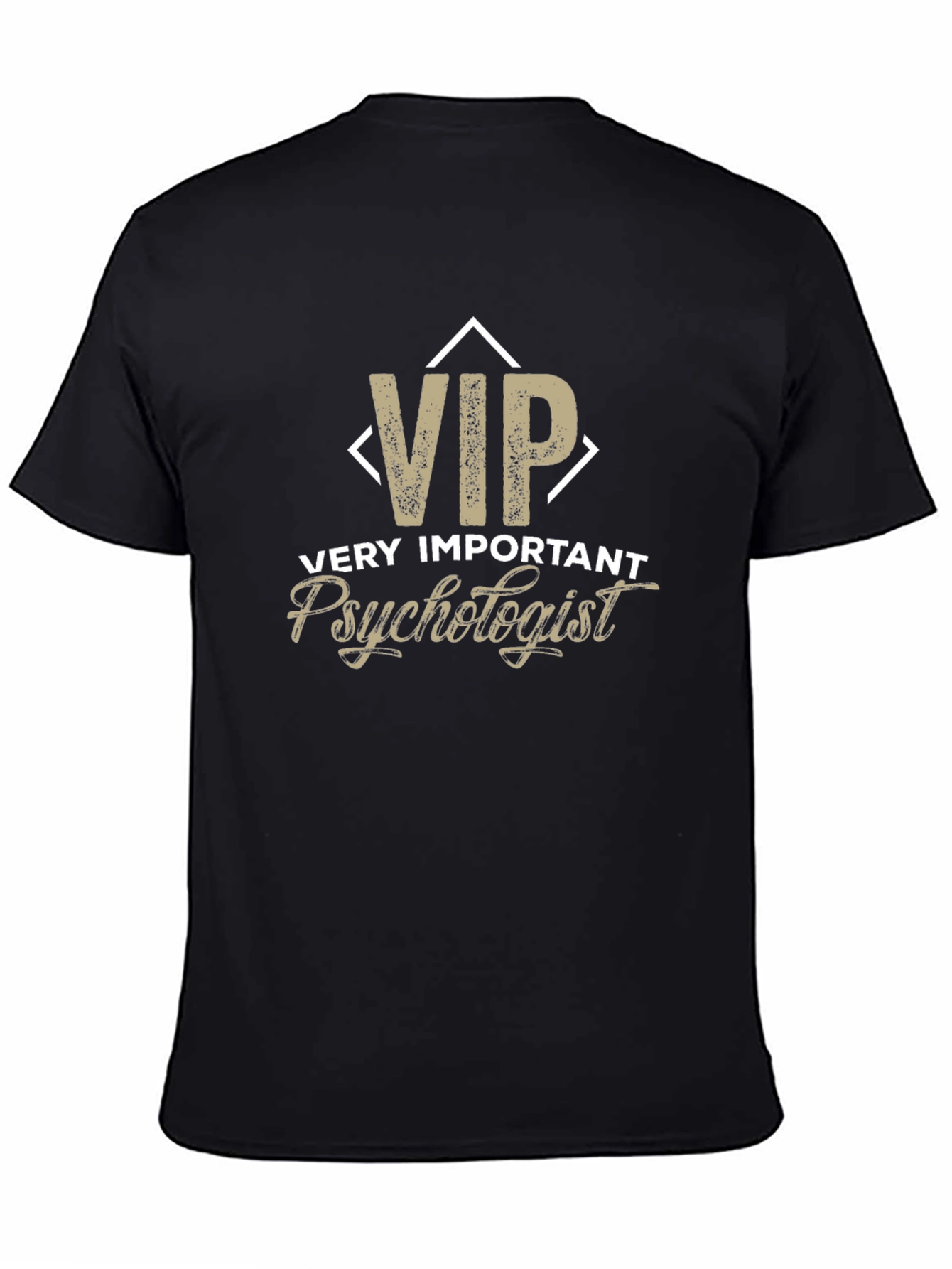 VIP Very Important Psychologist Black T-Shirt