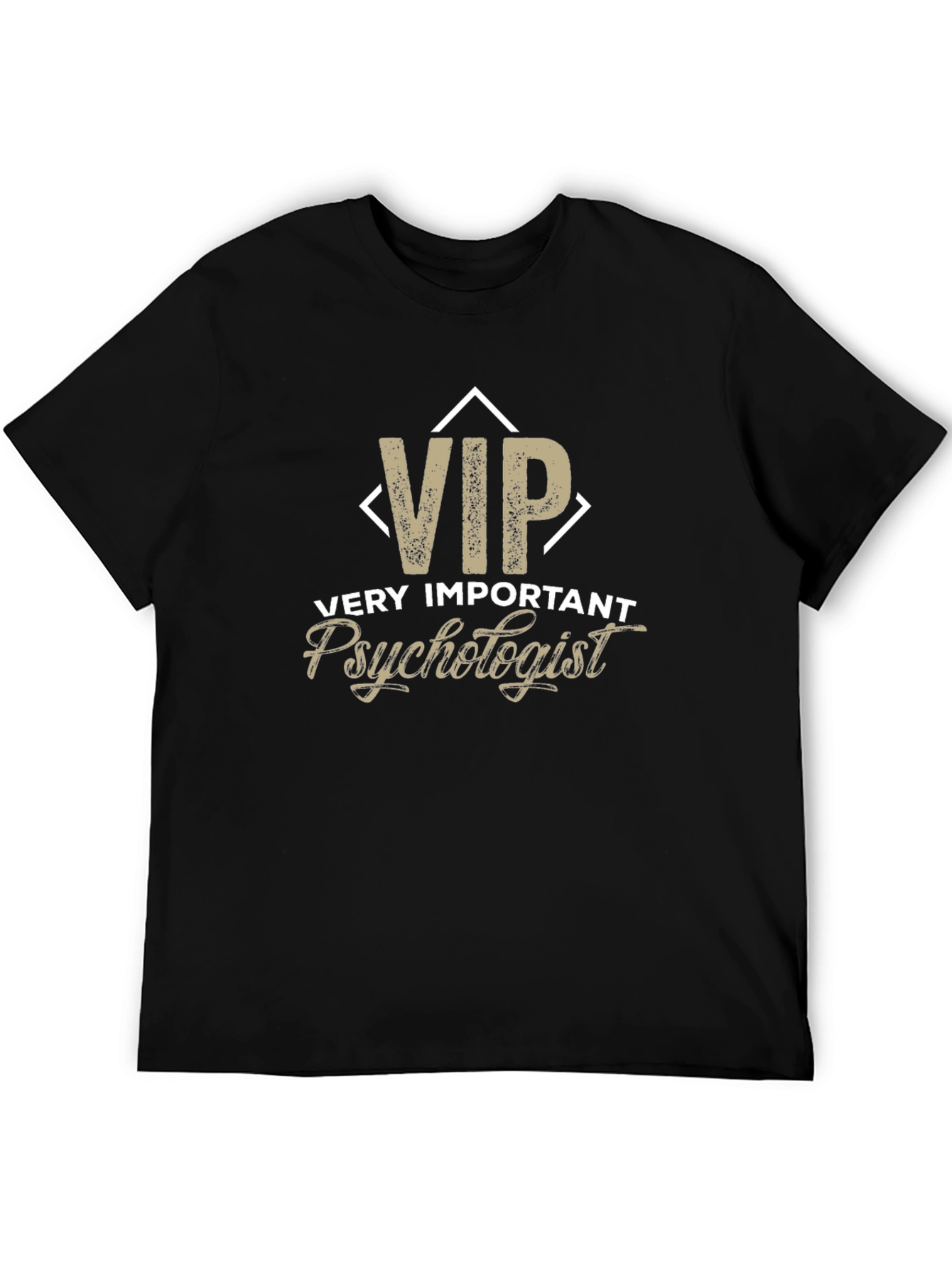 VIP Very Important Psychologist Black T-Shirt