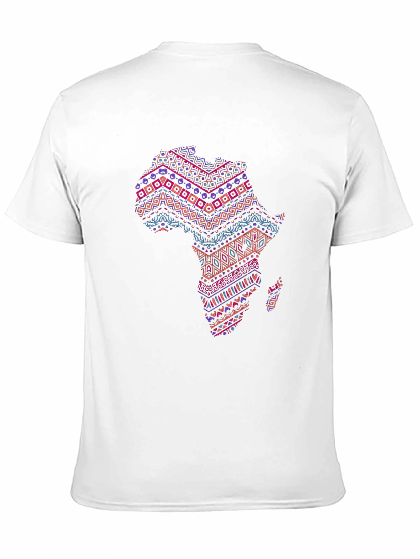 Africa Map Print Tee - Stylish Black T-Shirt