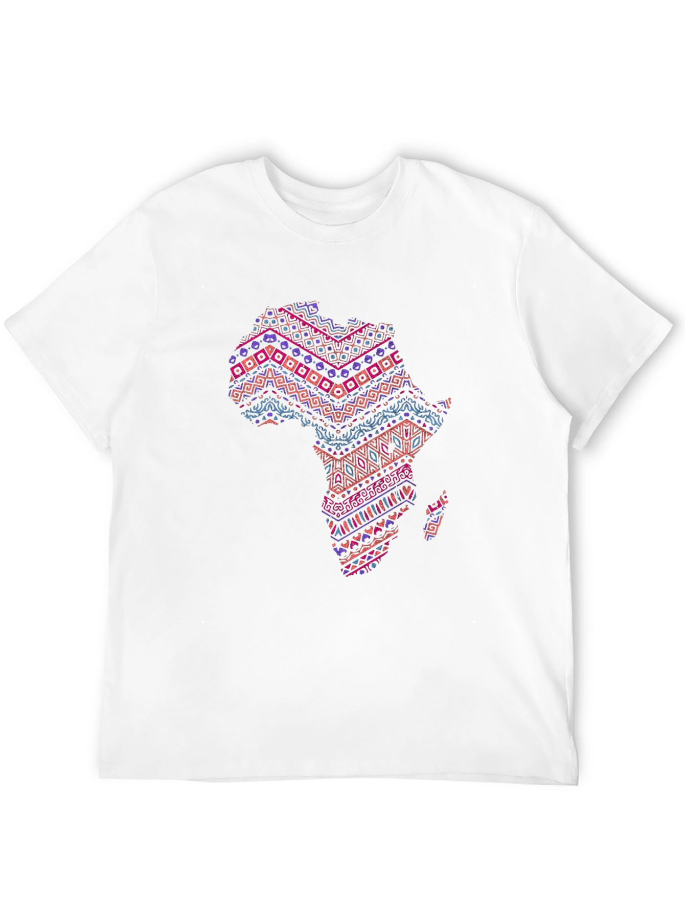 Africa Map Print Tee - Stylish Black T-Shirt