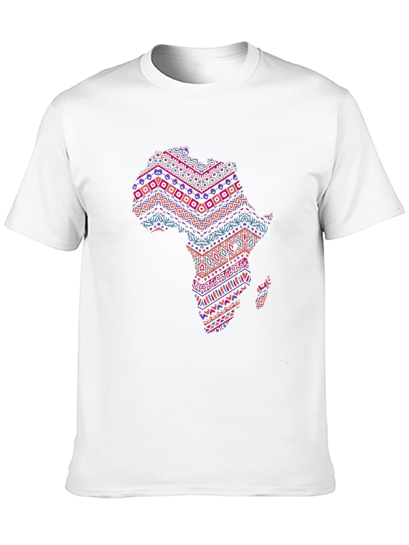 Africa Map Print Tee - Stylish Black T-Shirt