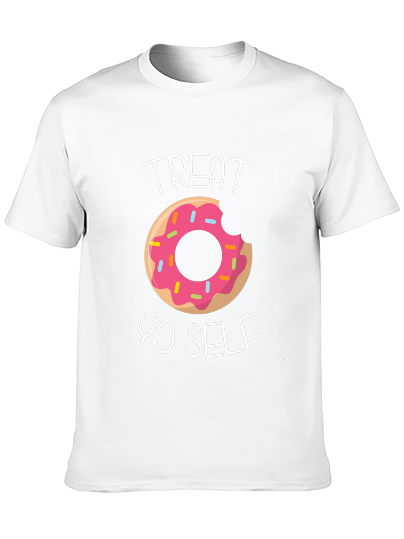 Treat Yo Self Donut T-Shirt - Funny Graphic Tee