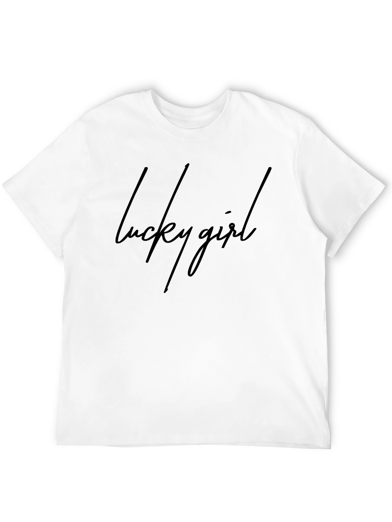 Lucky Girl Black T-Shirt