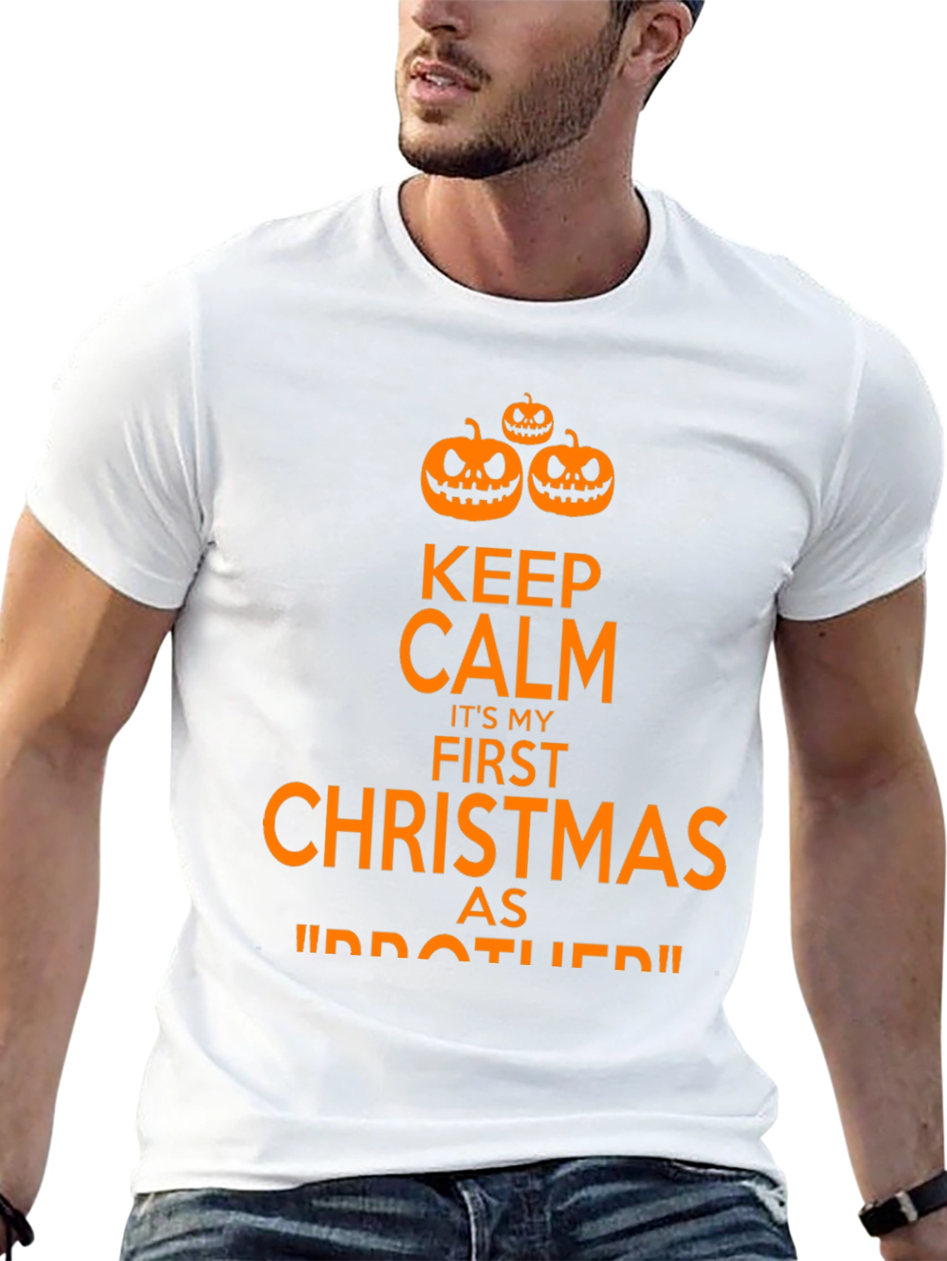 Funny First Christmas as Brother Halloween T-Shirt