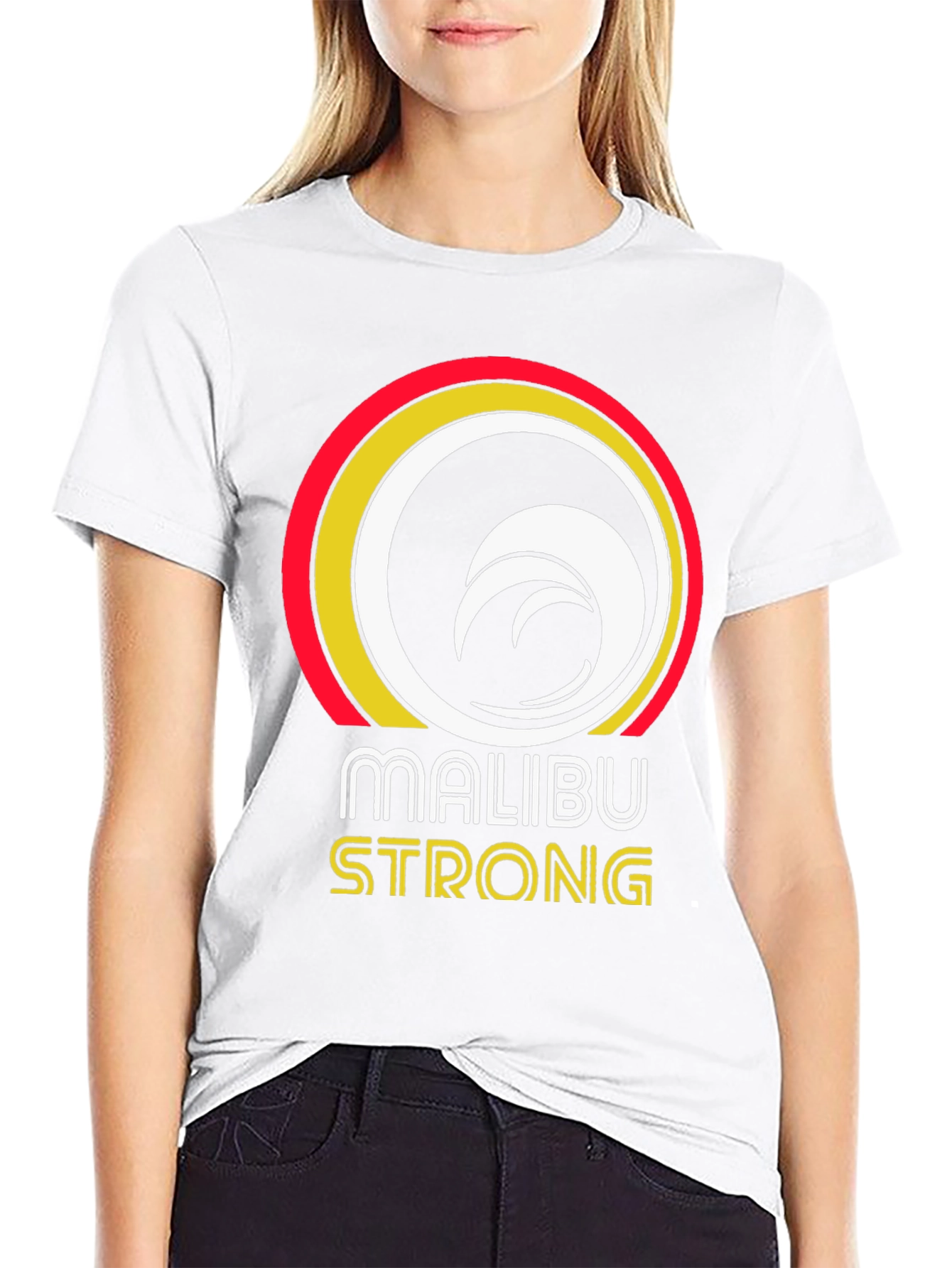 Malibu Strong Graphic Tee - Beach Vibe