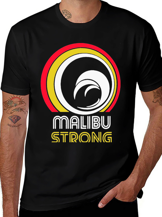 Malibu Strong Graphic Tee - Beach Vibe