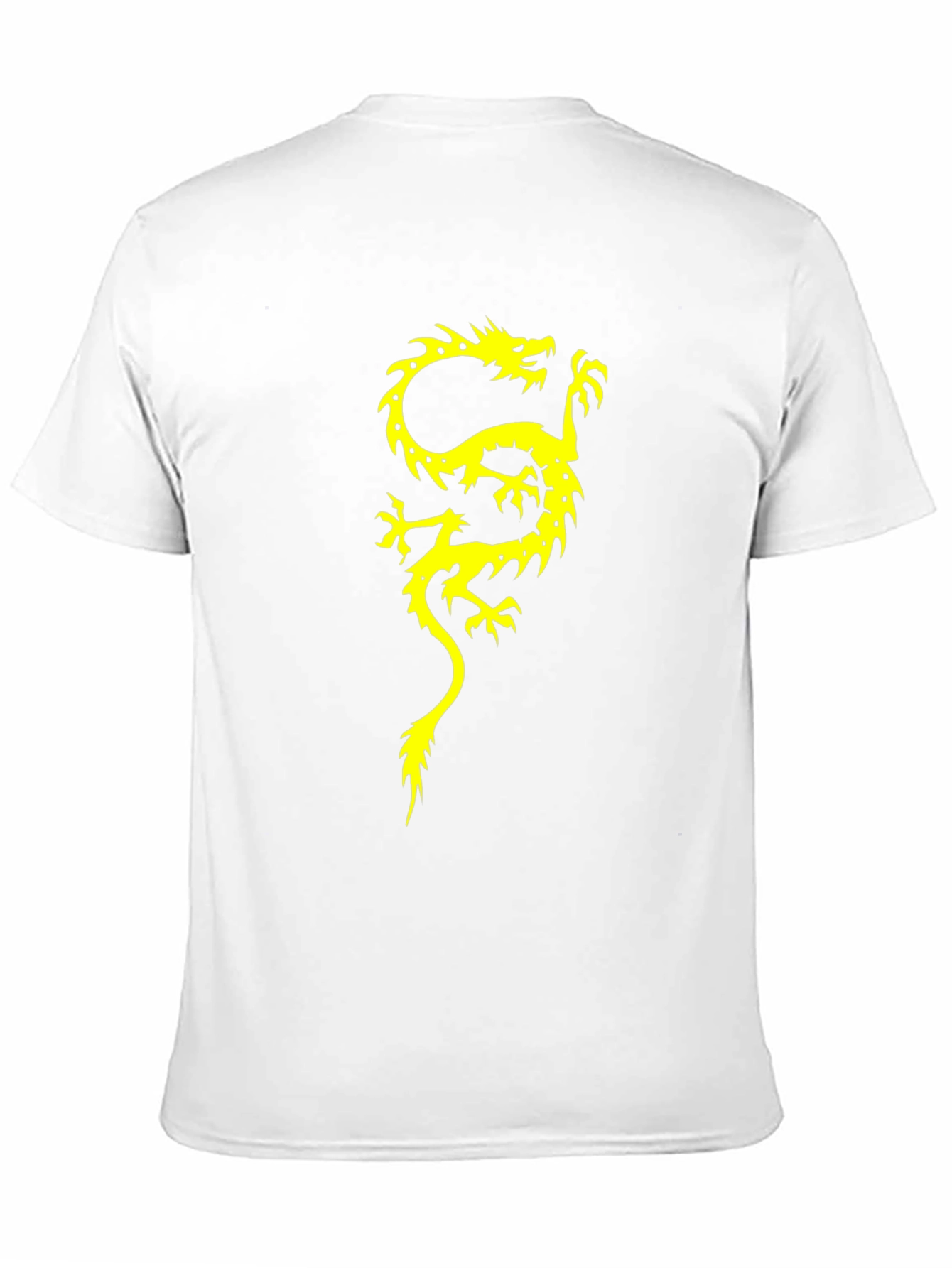 Dragon Graphic Print Mens Black T-Shirt