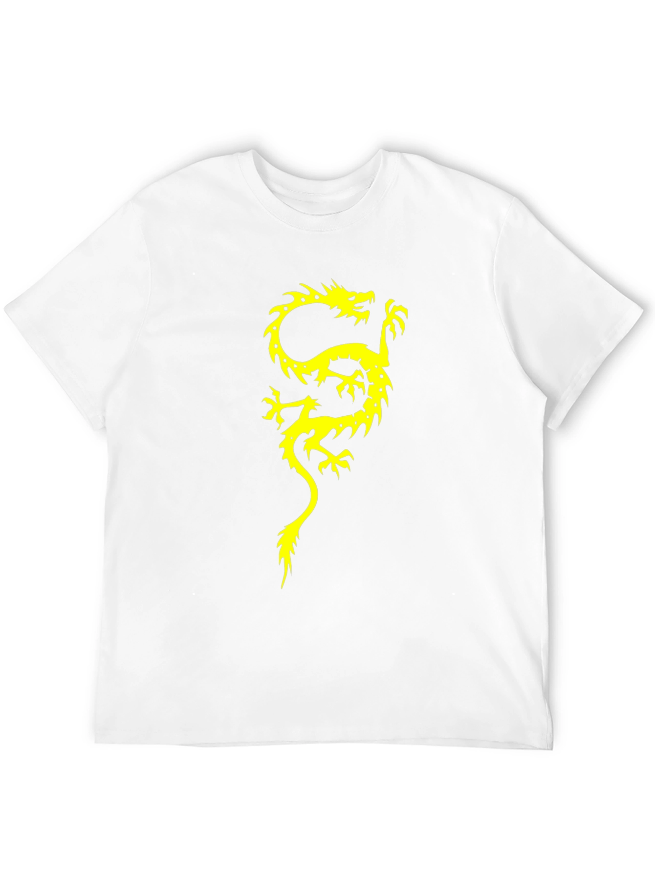 Dragon Graphic Print Mens Black T-Shirt