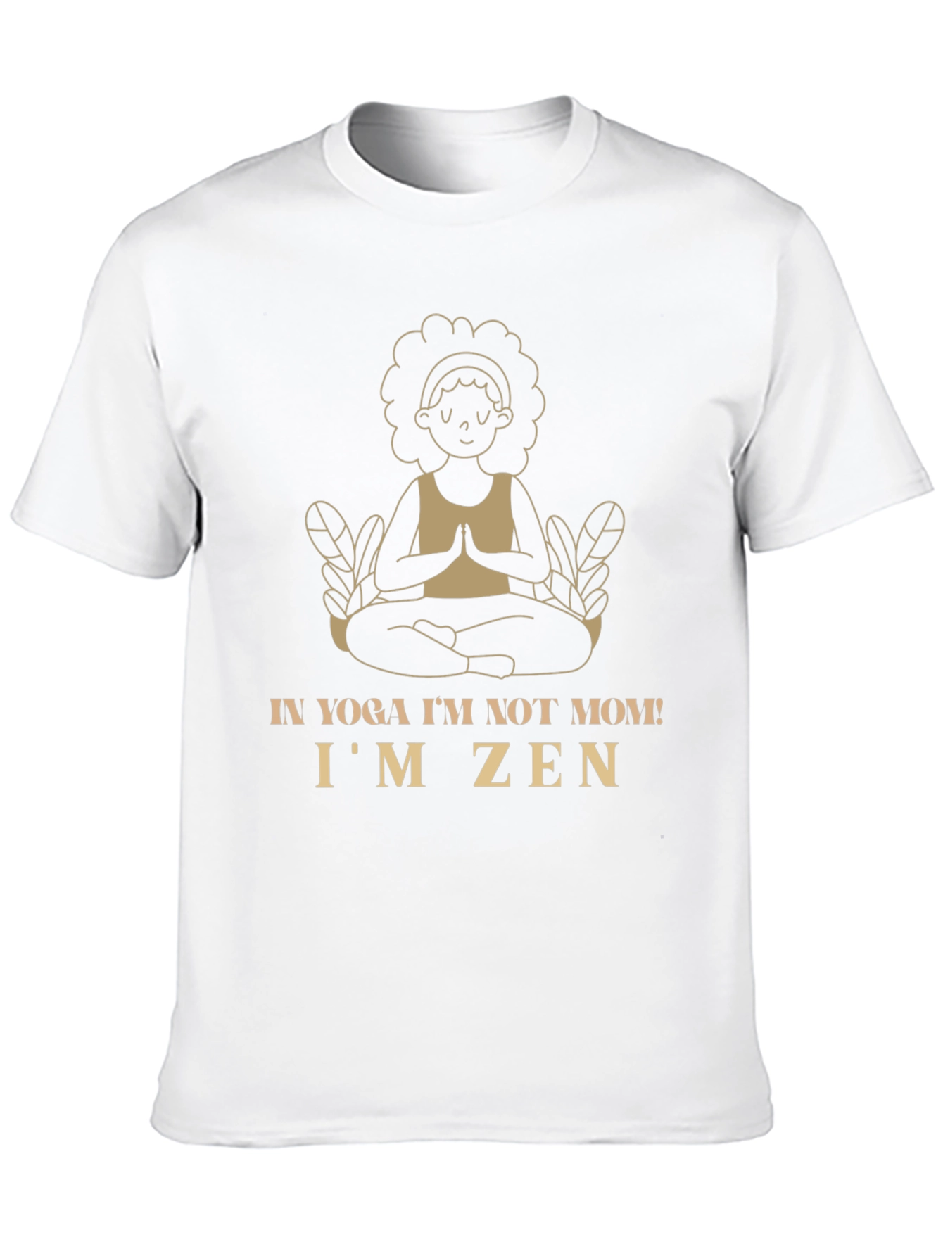 Yoga Mom Zen Graphic Tee - Black Cotton Shirt