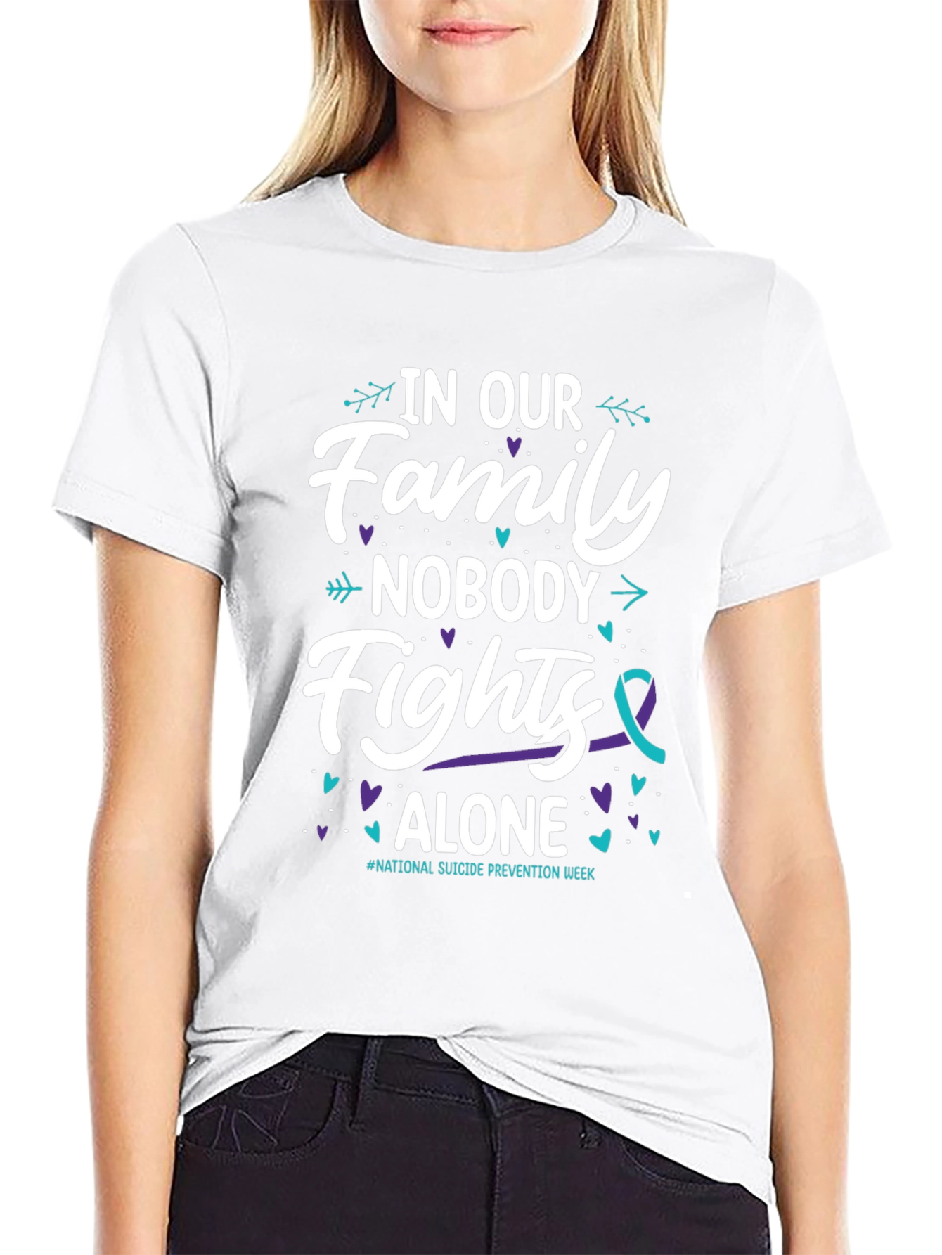 In Our Family Nobody Fights Alone T-Shirt