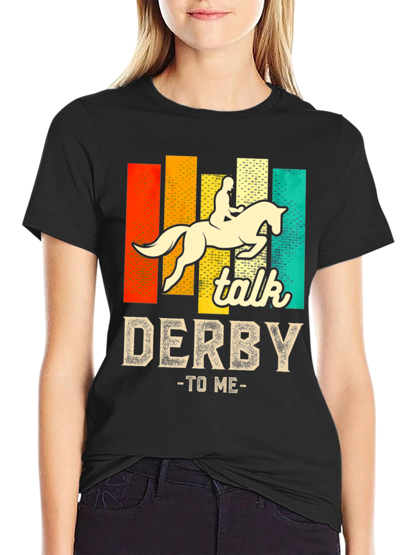 Derby Horse Rider Graphic T-Shirt