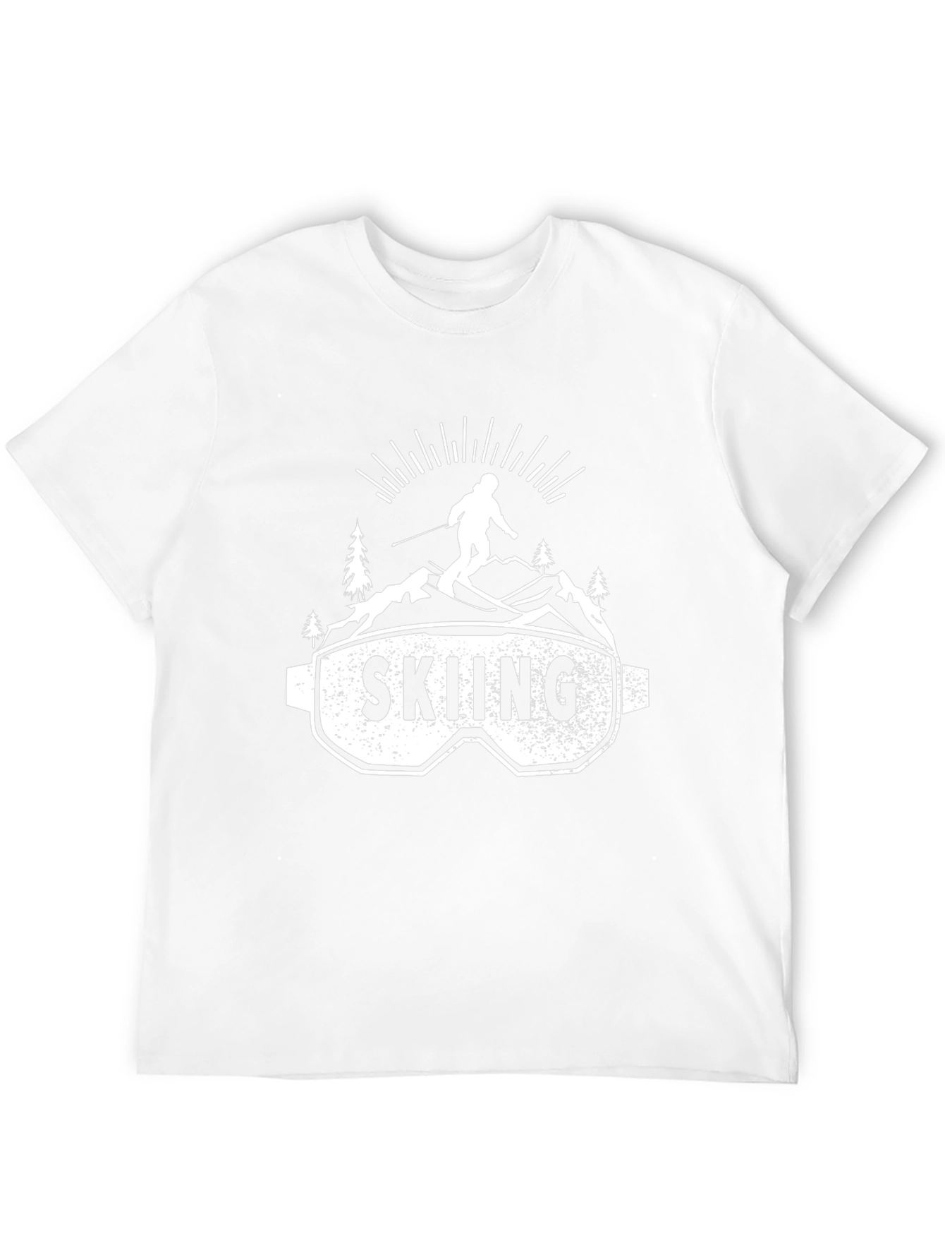 Skiing Graphic T-Shirt - Mountain Adventure Tee