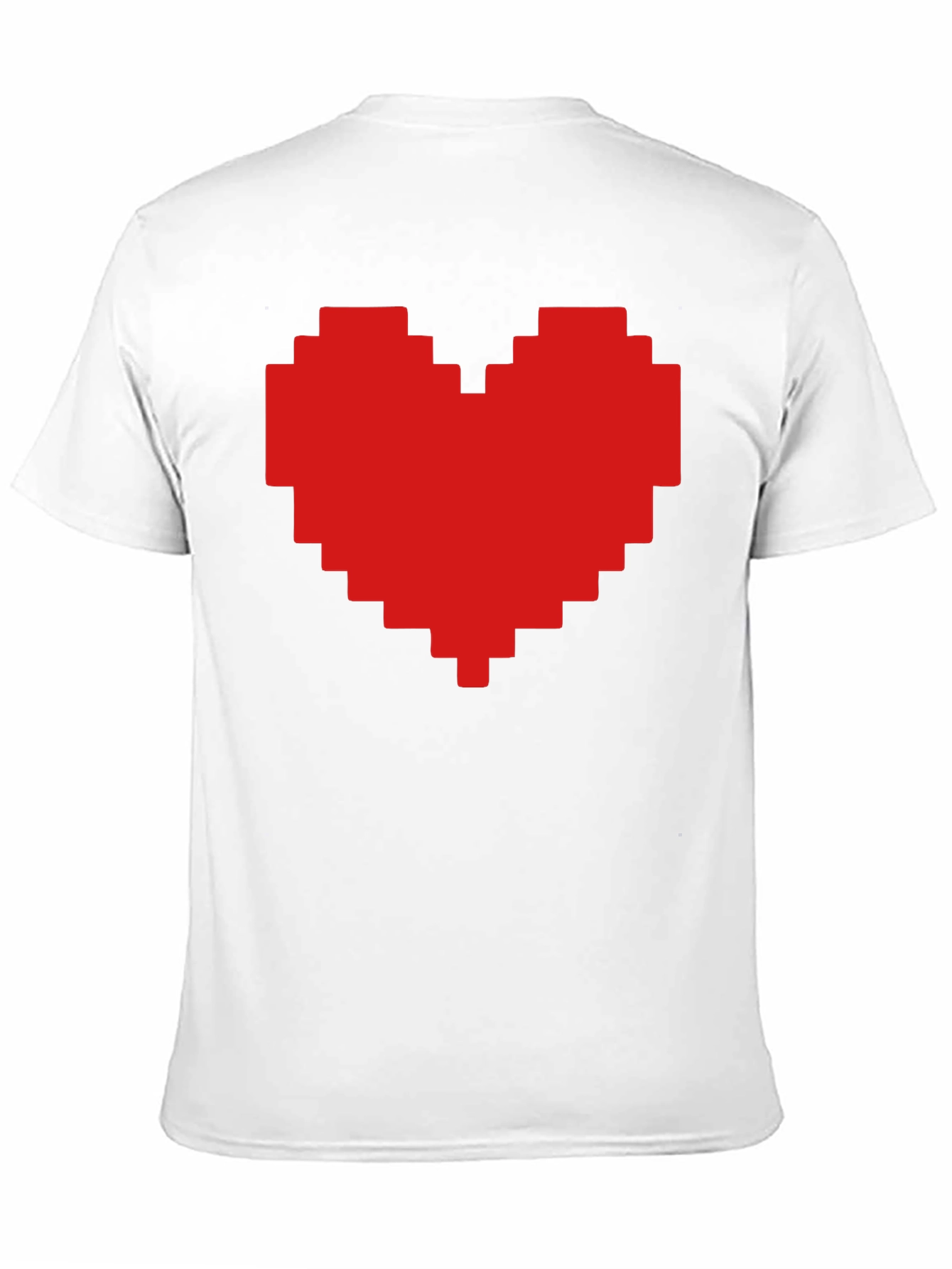 Pixel Heart Graphic T-Shirt - Stylish Casual Tee