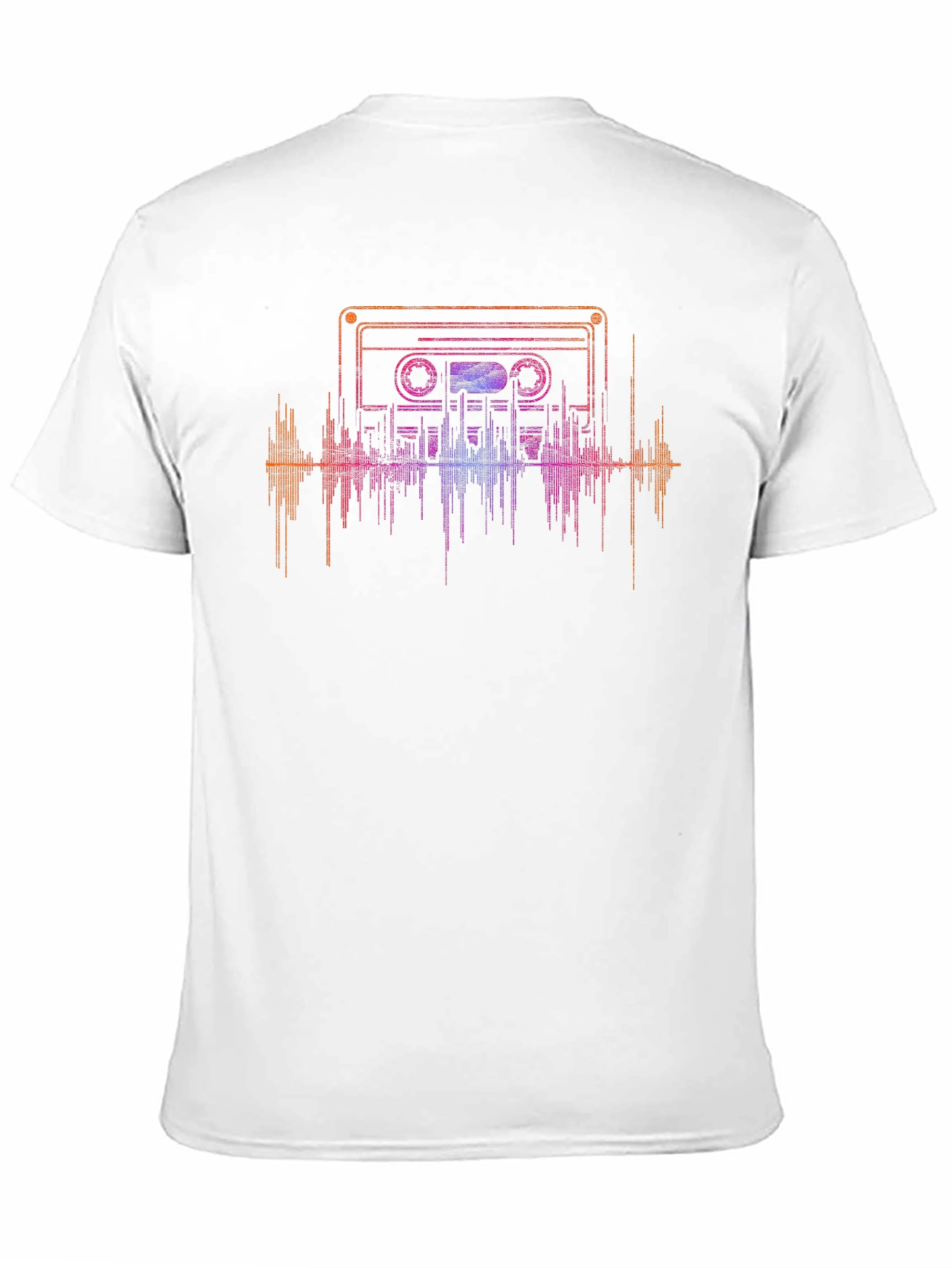 Retro Cassette Tape Sound Wave Graphic Tee