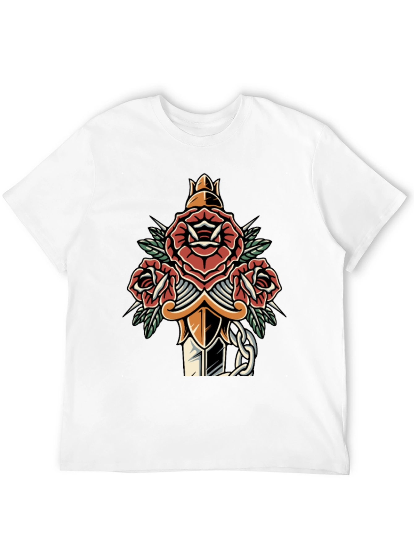 Rose & Dagger Graphic Tee - Edgy Streetwear