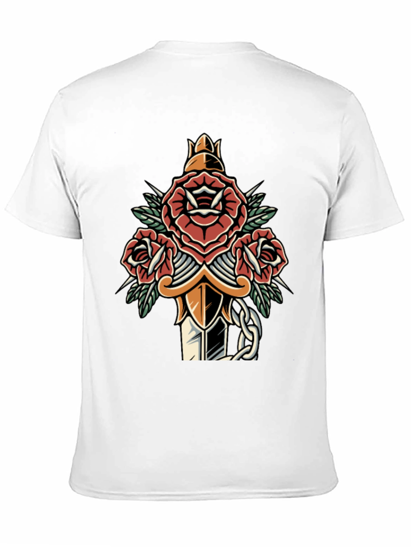 Rose & Dagger Graphic Tee - Edgy Streetwear