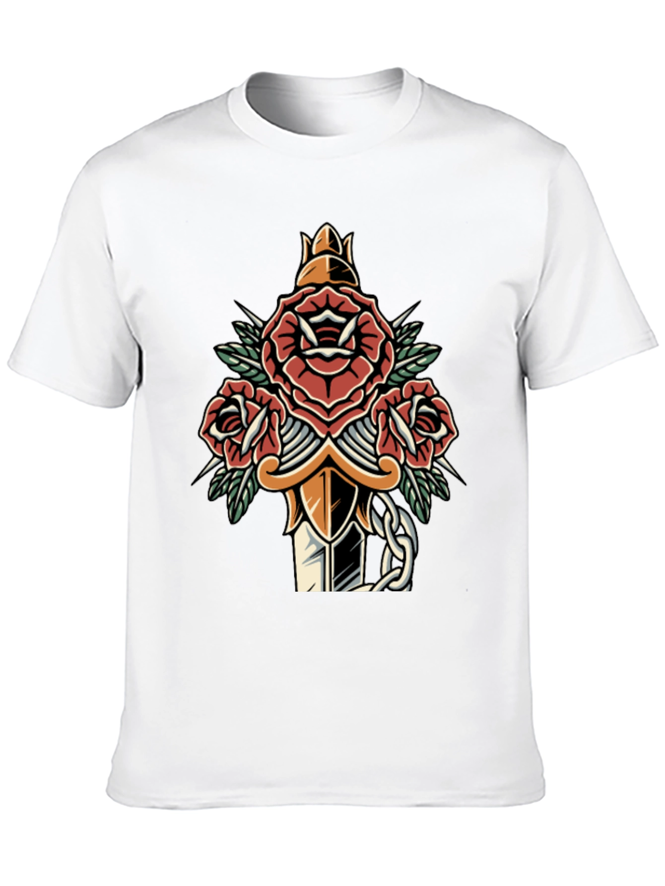 Rose & Dagger Graphic Tee - Edgy Streetwear