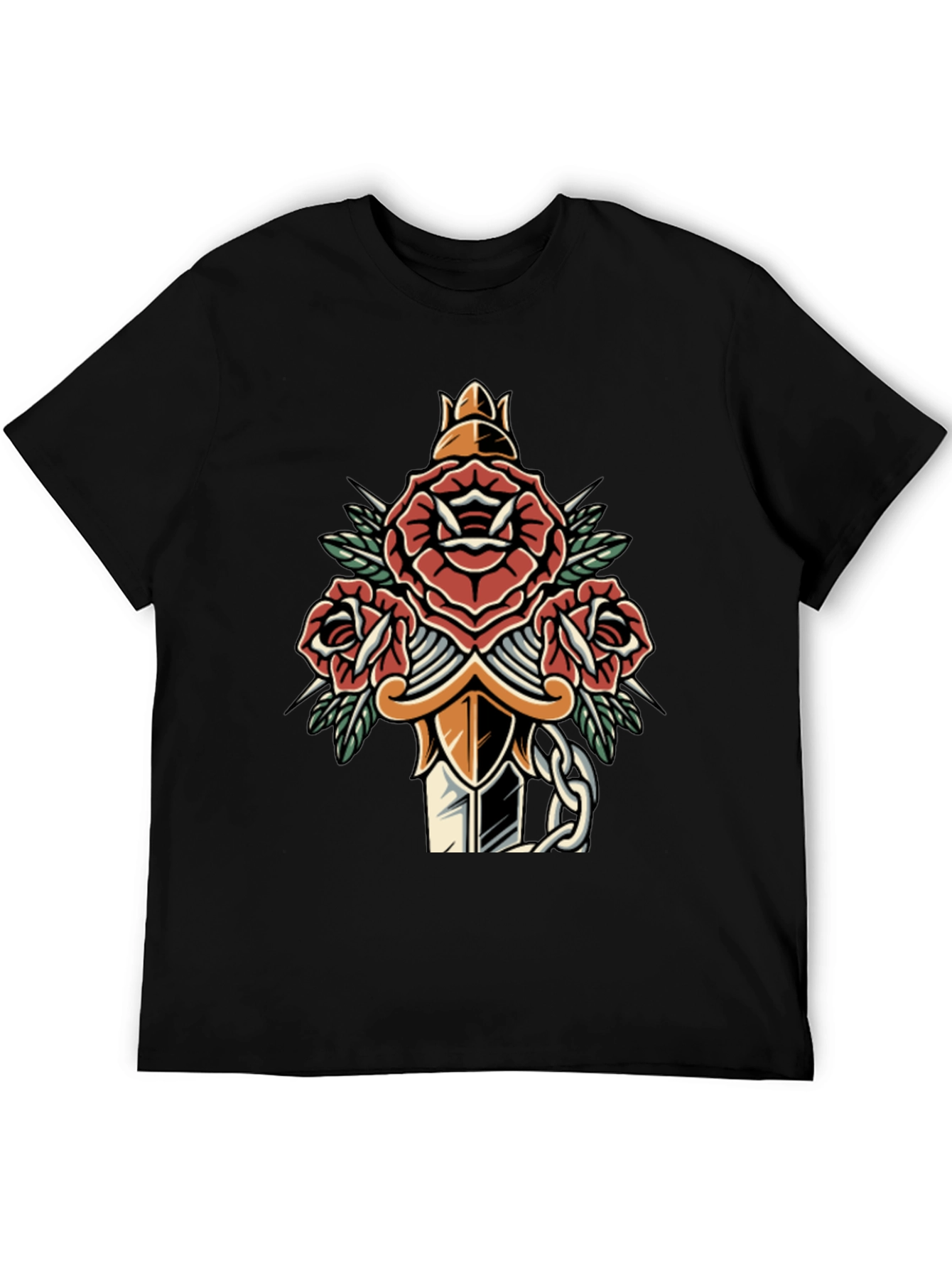 Rose & Dagger Graphic Tee - Edgy Streetwear