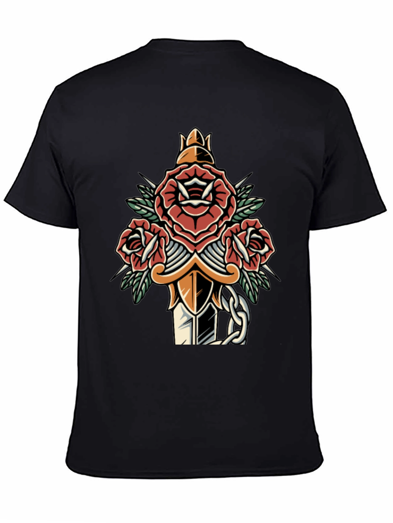 Rose & Dagger Graphic Tee - Edgy Streetwear
