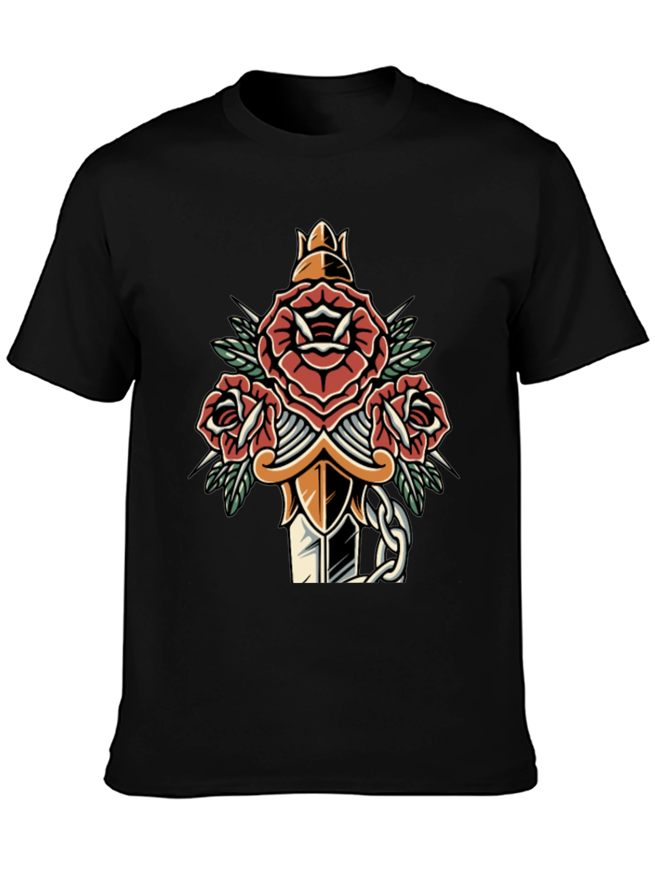 Rose & Dagger Graphic Tee - Edgy Streetwear