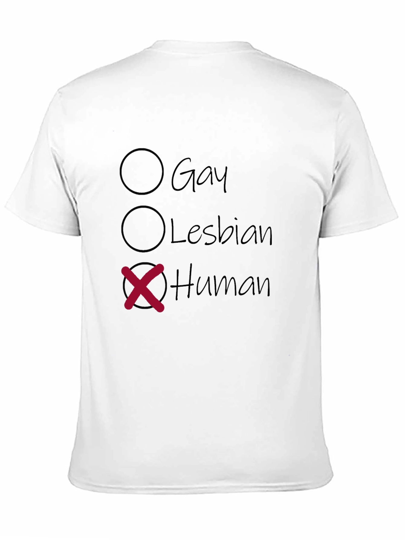 Human T-Shirt - Funny Gay Lesbian Choice Tee