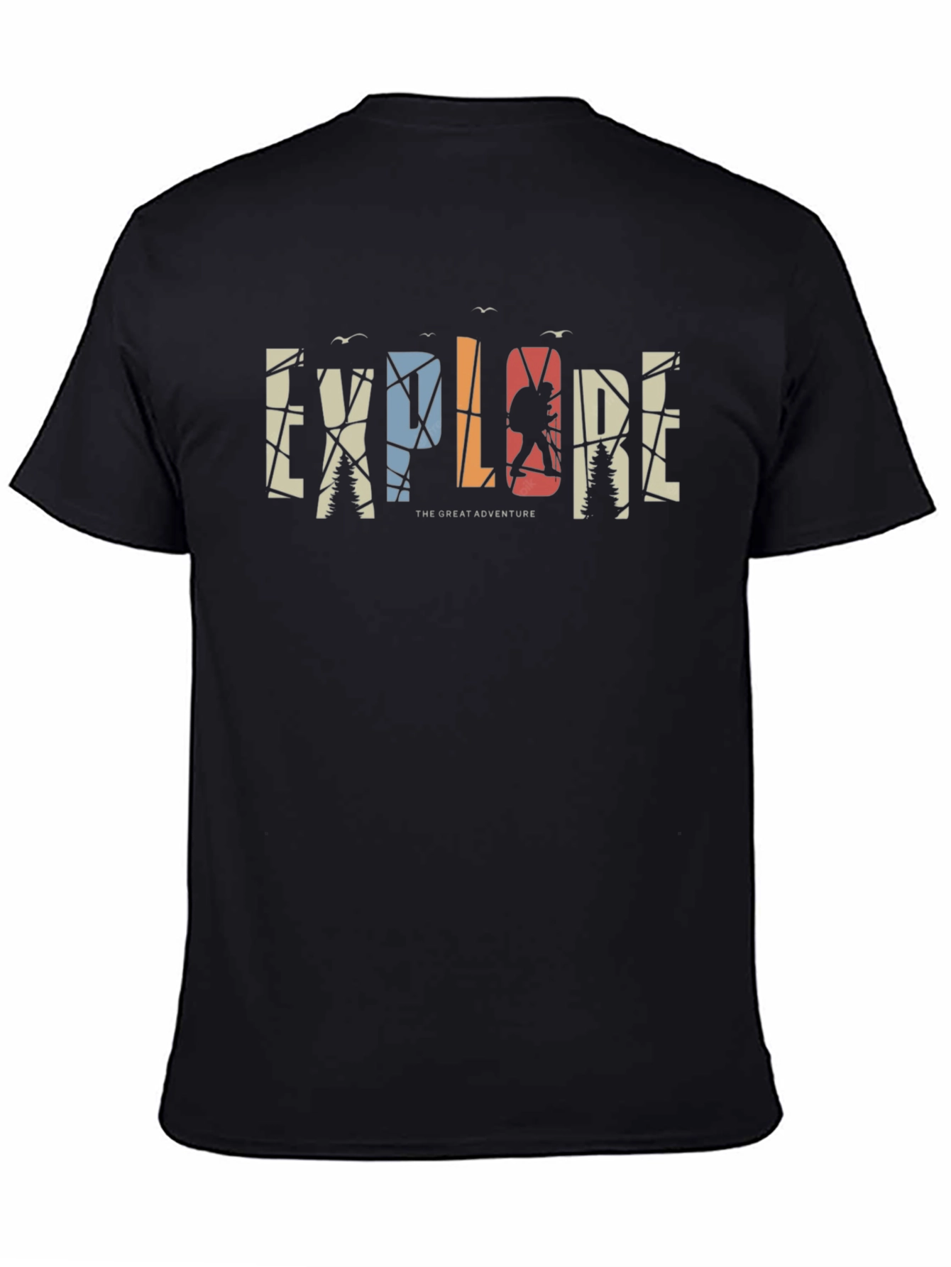 Explore Adventure Graphic T-Shirt - Mens Black Tee