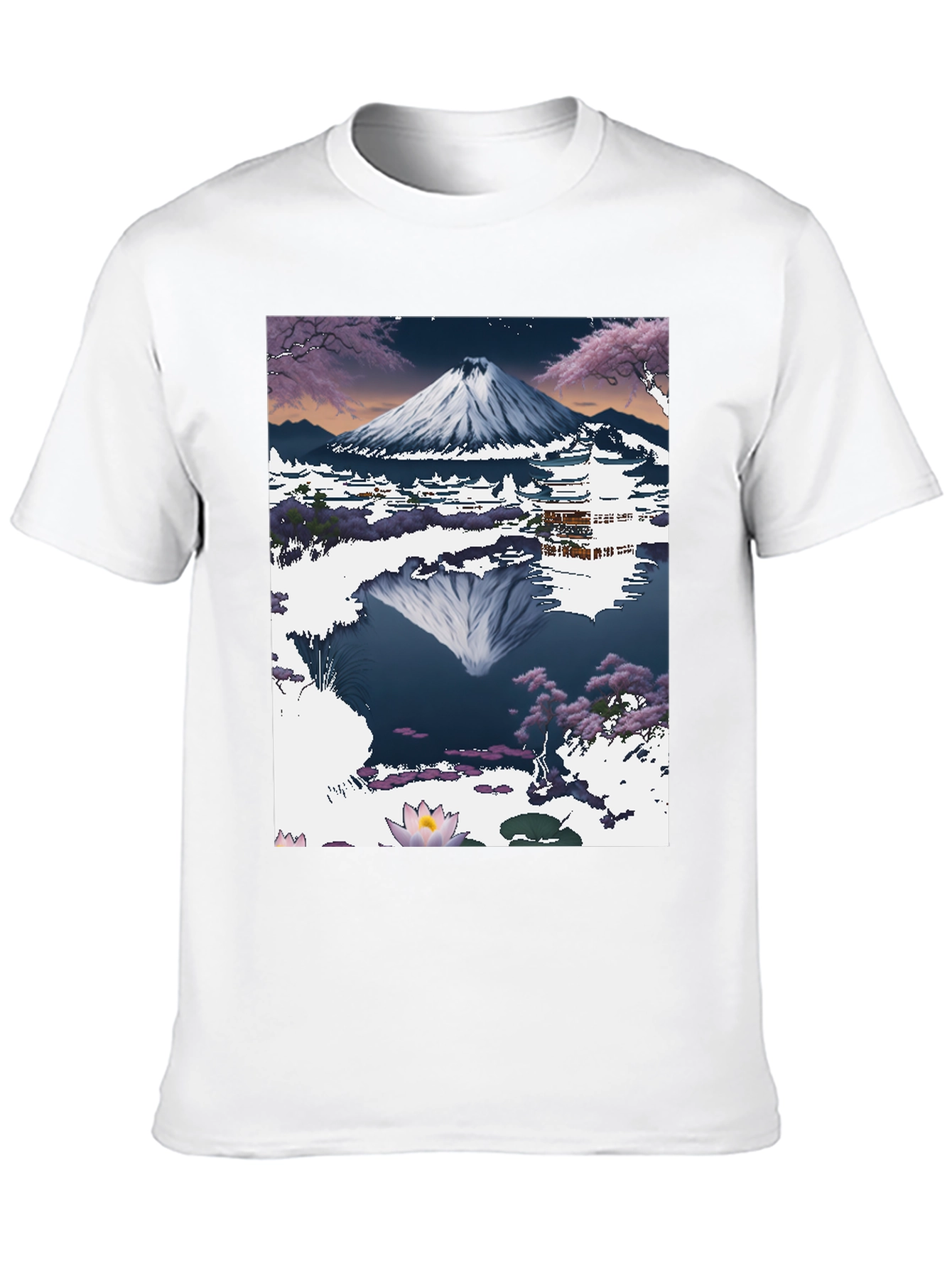 Mount Fuji T-Shirt: Artistic Japanese Landscape Tee