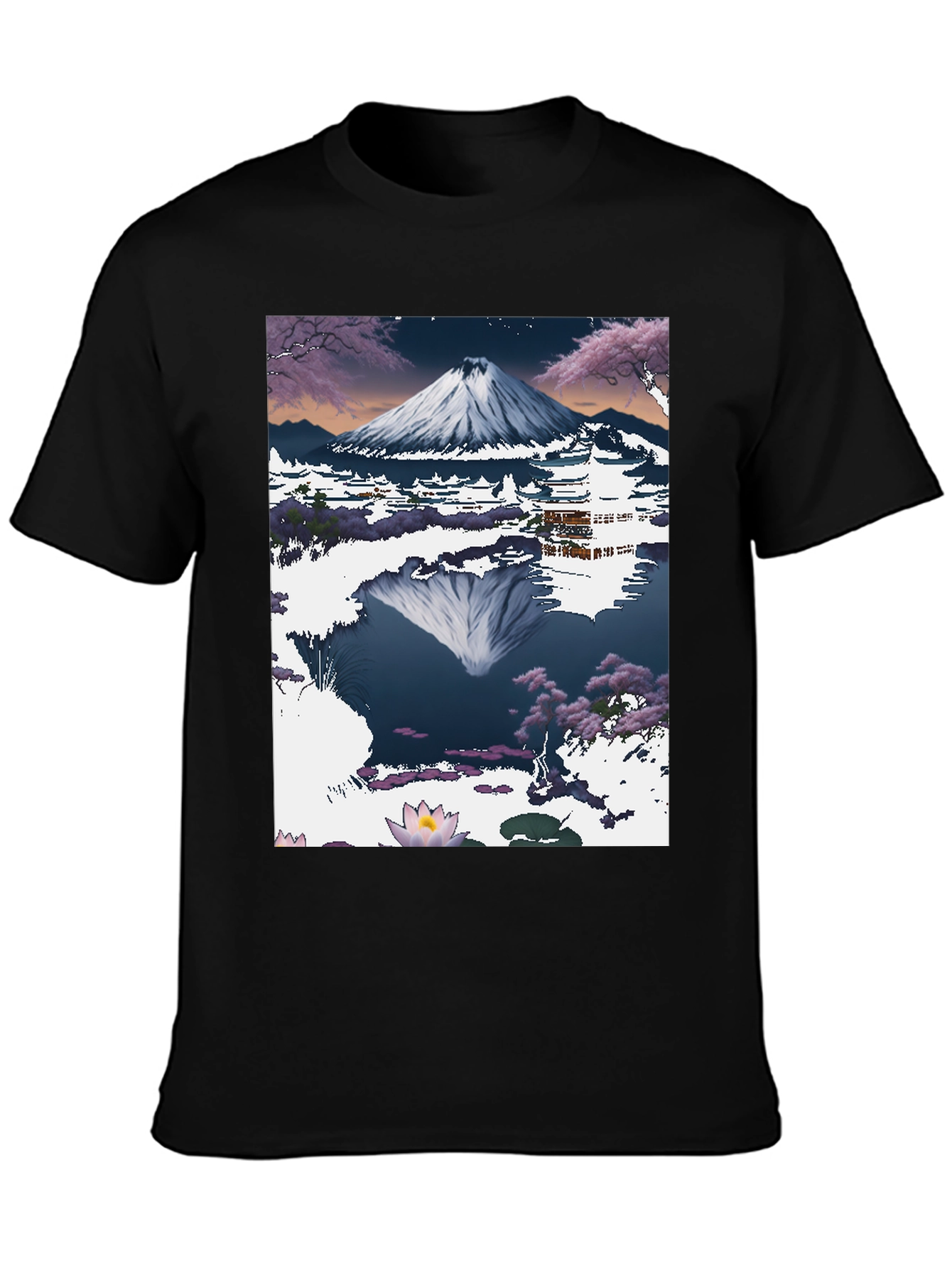 Mount Fuji T-Shirt: Artistic Japanese Landscape Tee