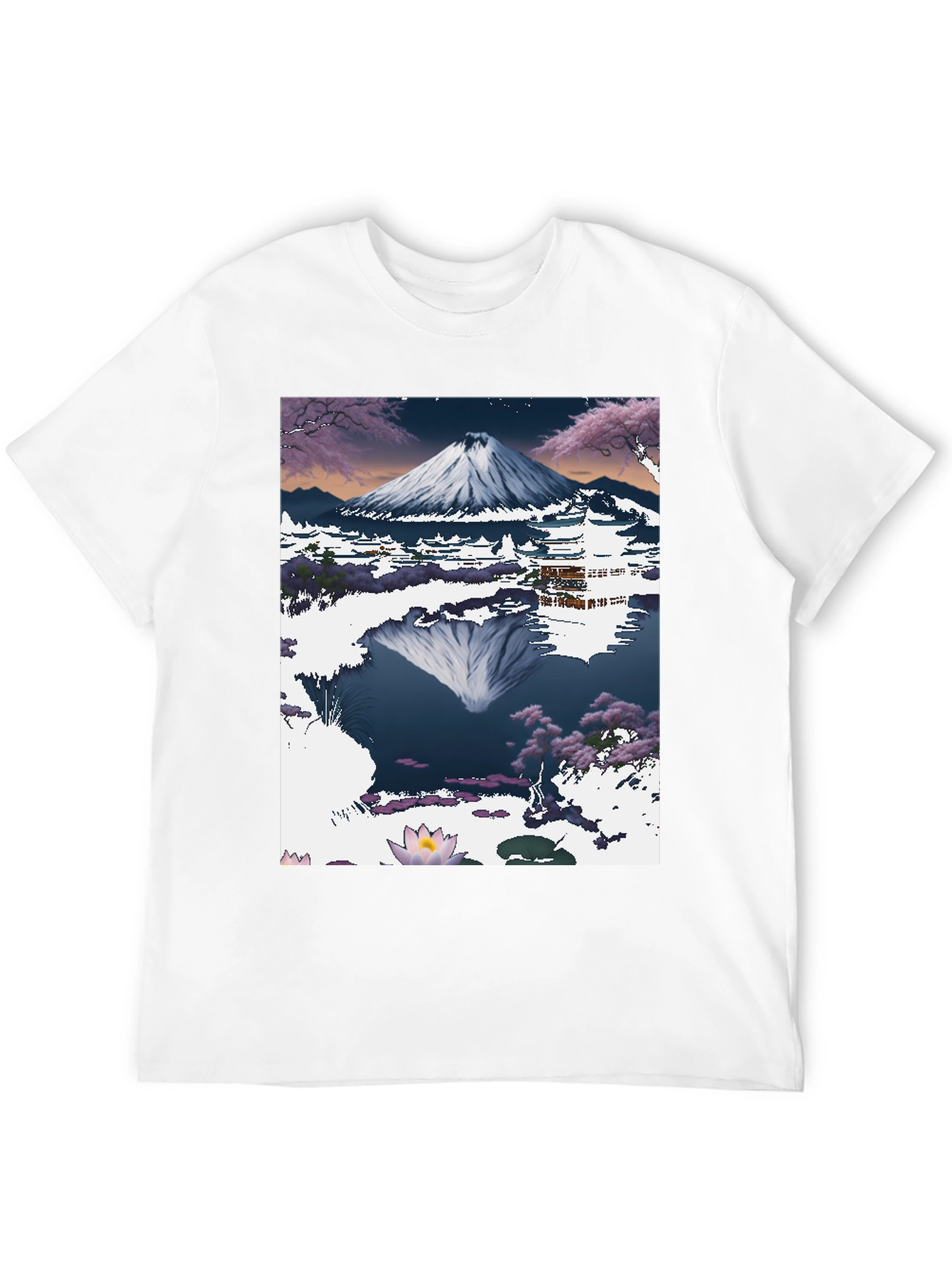 Mount Fuji T-Shirt: Artistic Japanese Landscape Tee