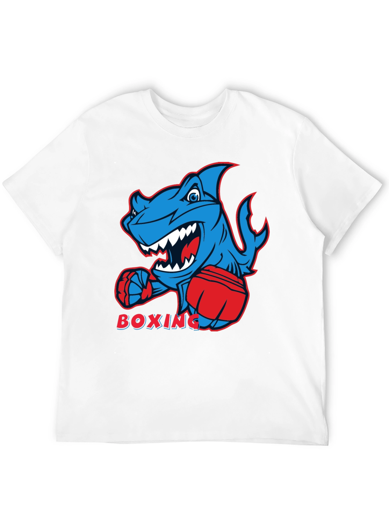 Boxing Shark Graphic Tee - Cool & Comfortable