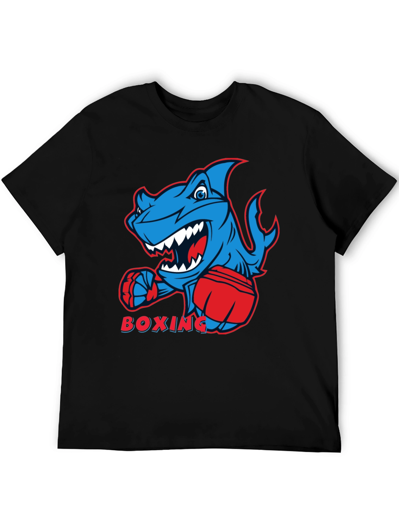 Boxing Shark Graphic Tee - Cool & Comfortable
