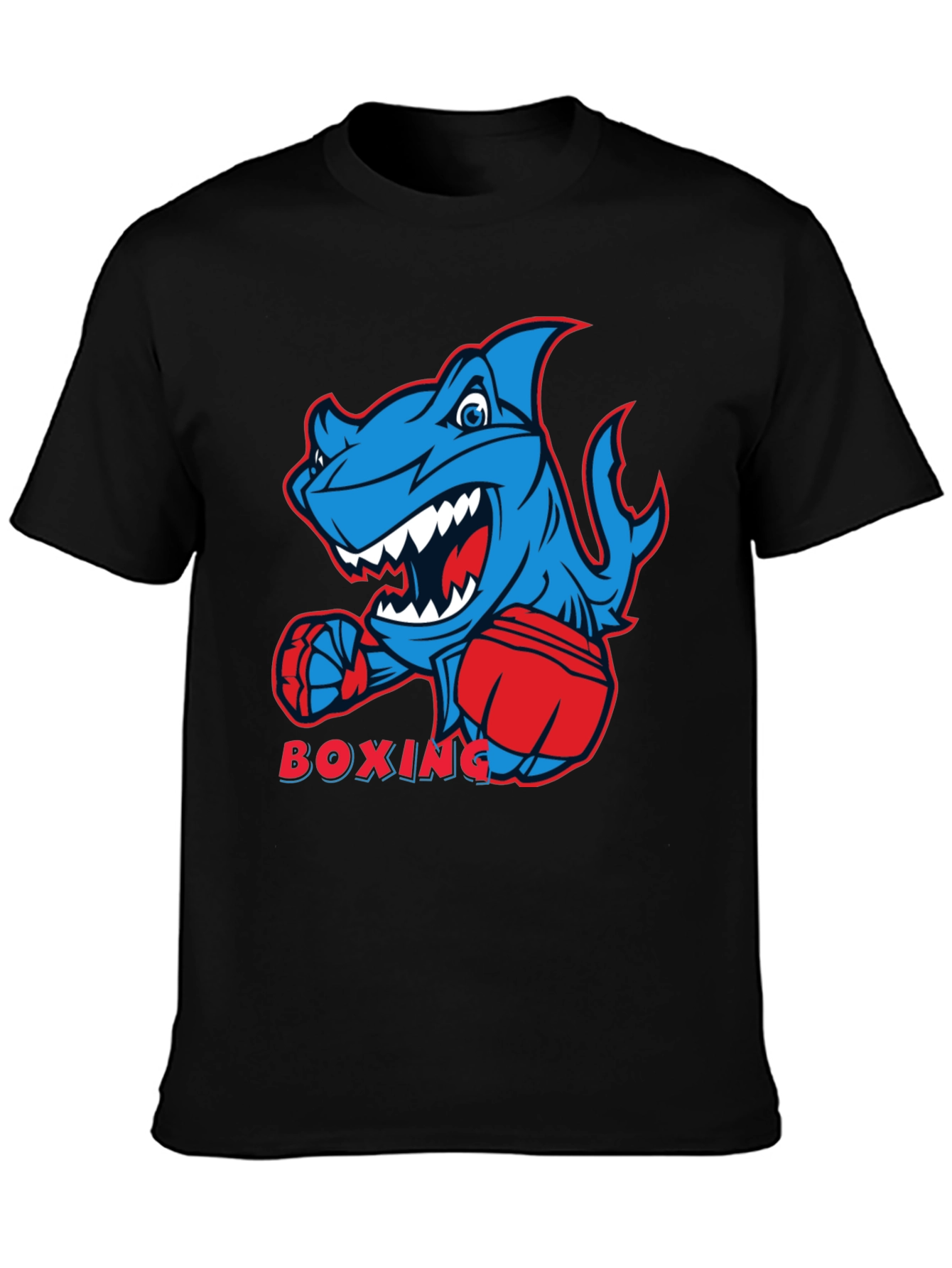 Boxing Shark Graphic Tee - Cool & Comfortable