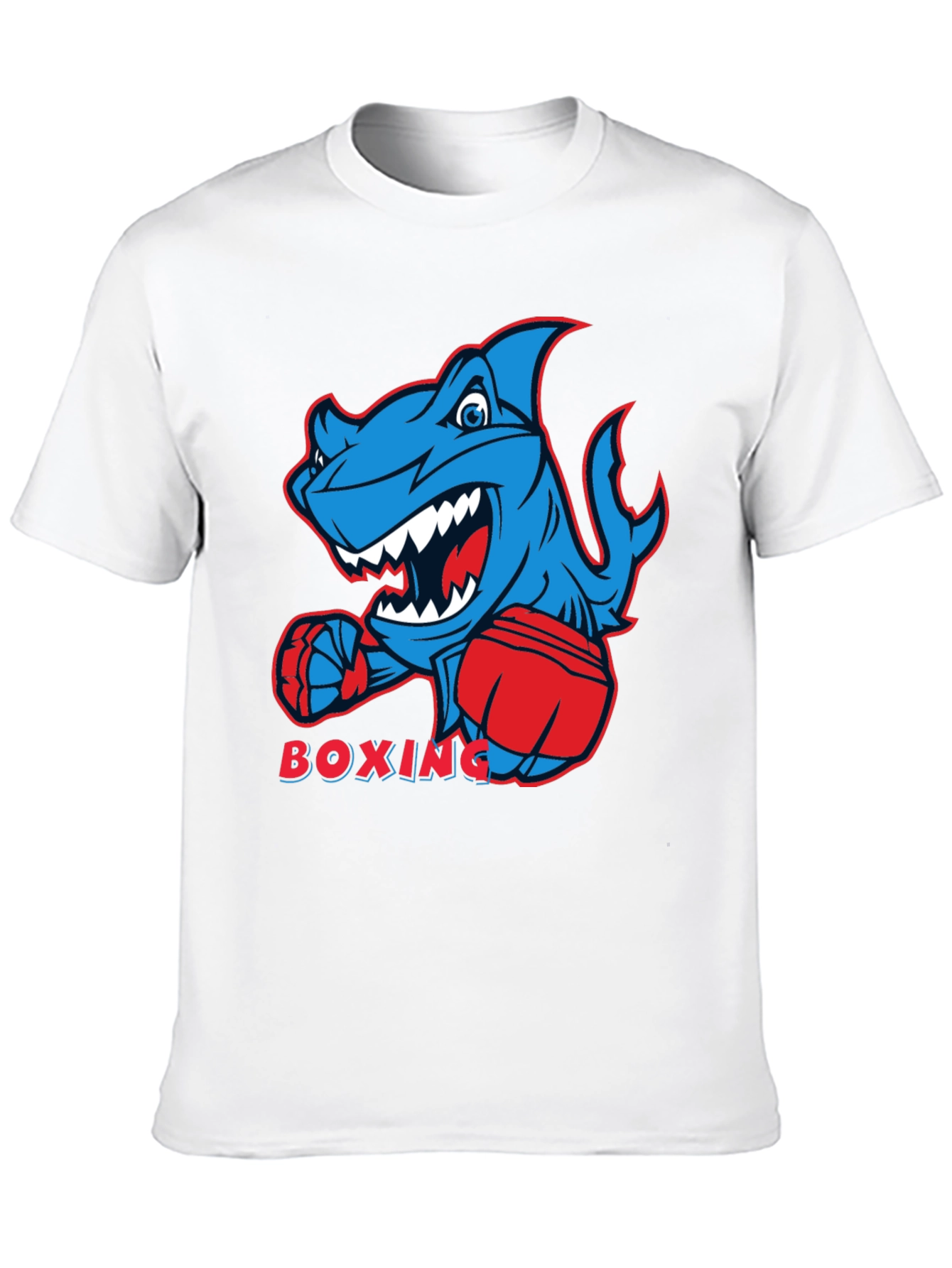 Boxing Shark Graphic Tee - Cool & Comfortable