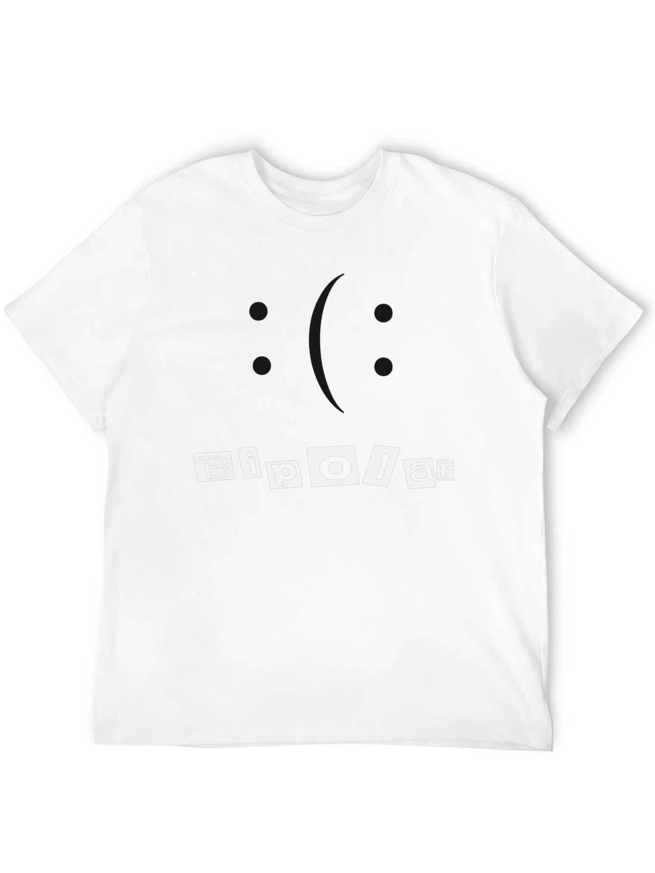 Bipolar Graphic Tee - Black Cotton Casual T-Shirt