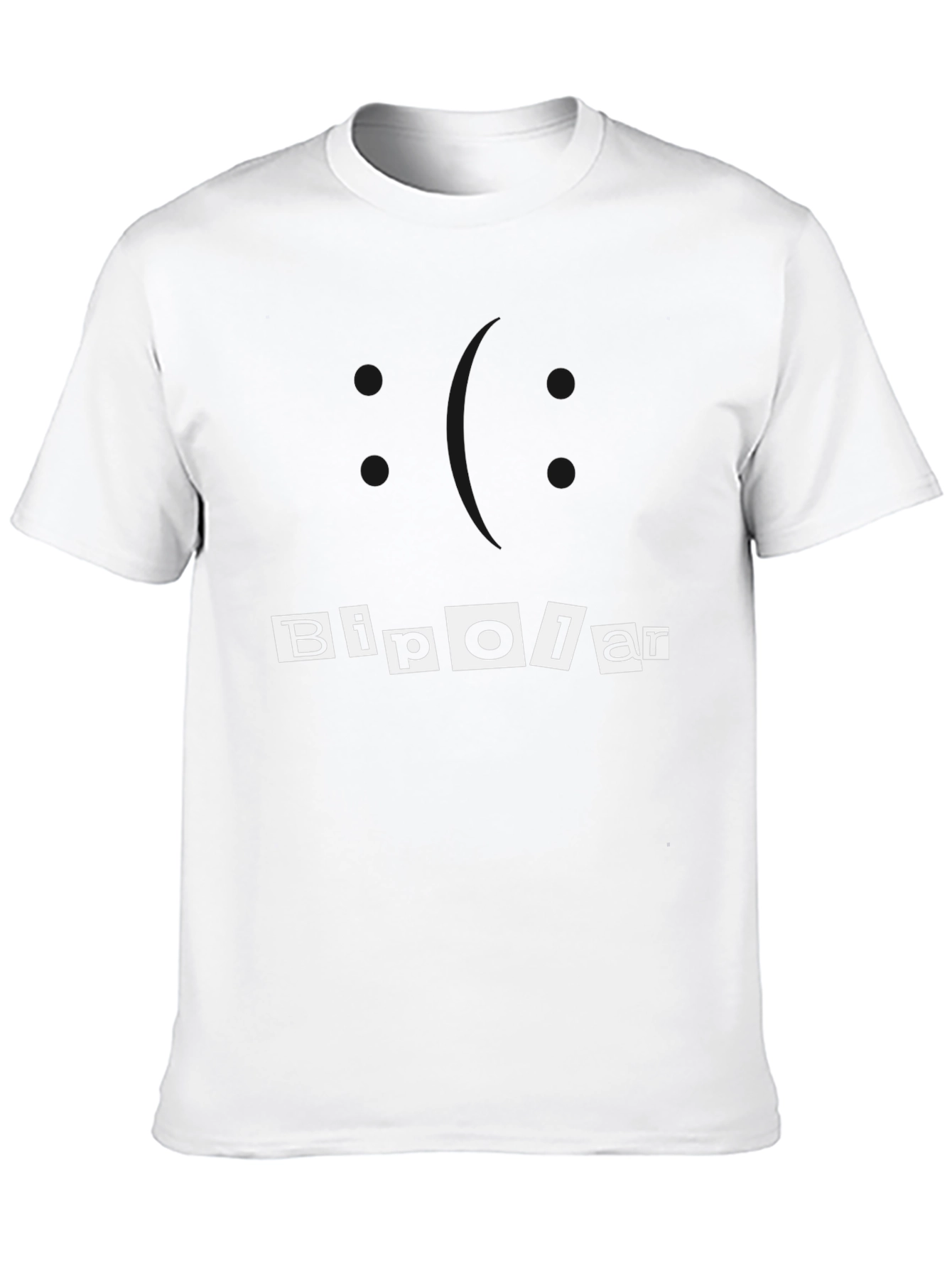 Bipolar Graphic Tee - Black Cotton Casual T-Shirt