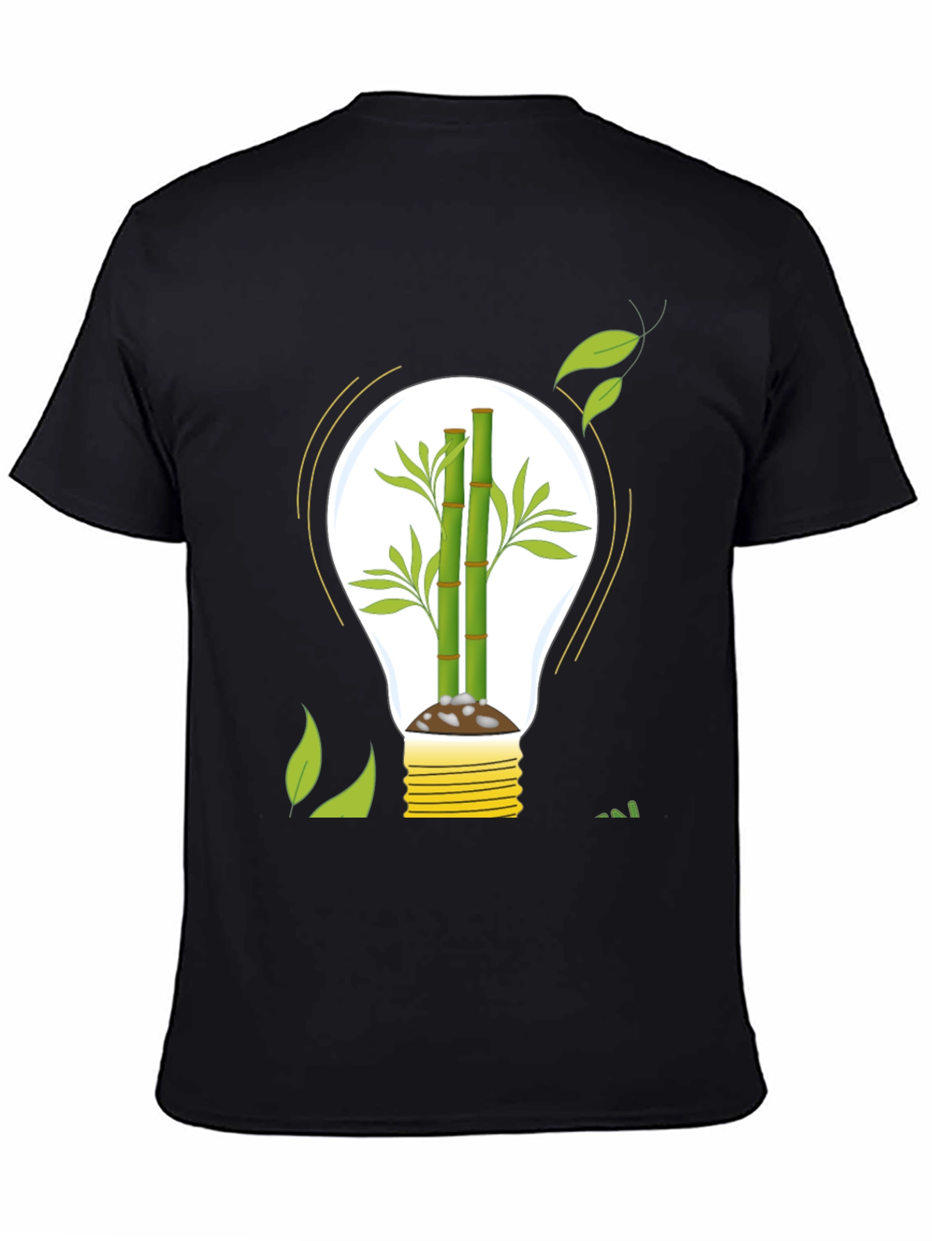 Eco-Friendly Bamboo Light Bulb Graphic Tee