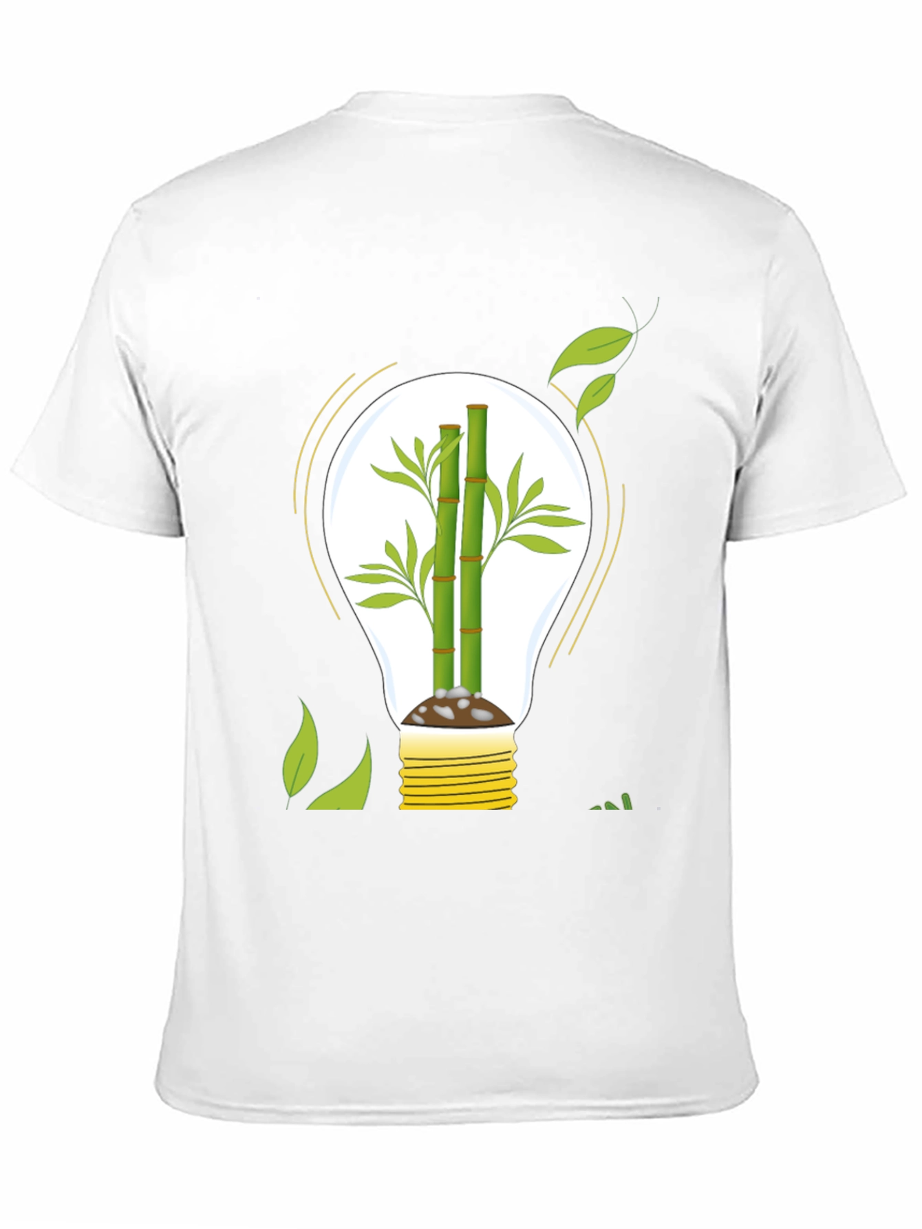 Eco-Friendly Bamboo Light Bulb Graphic Tee