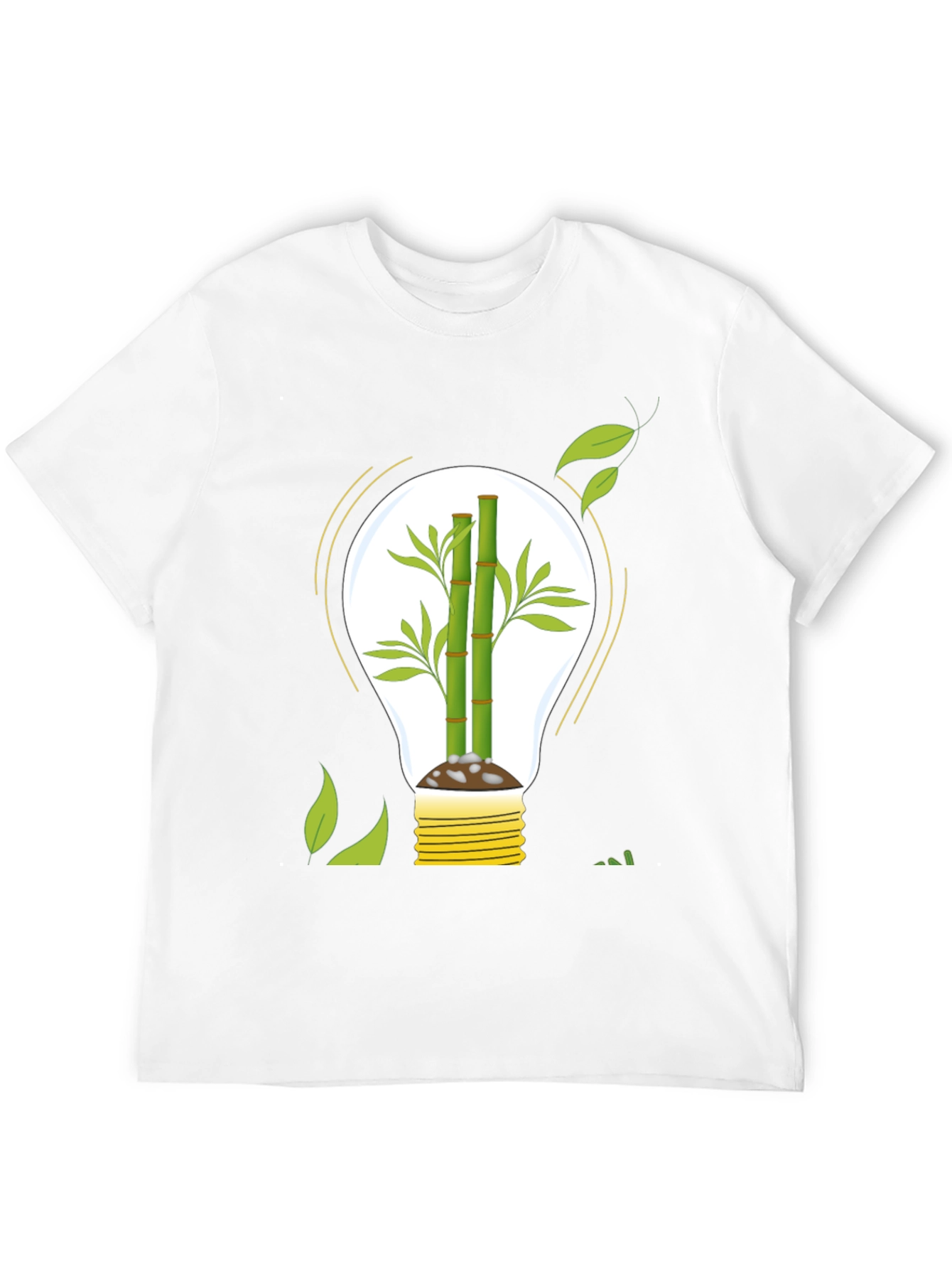 Eco-Friendly Bamboo Light Bulb Graphic Tee