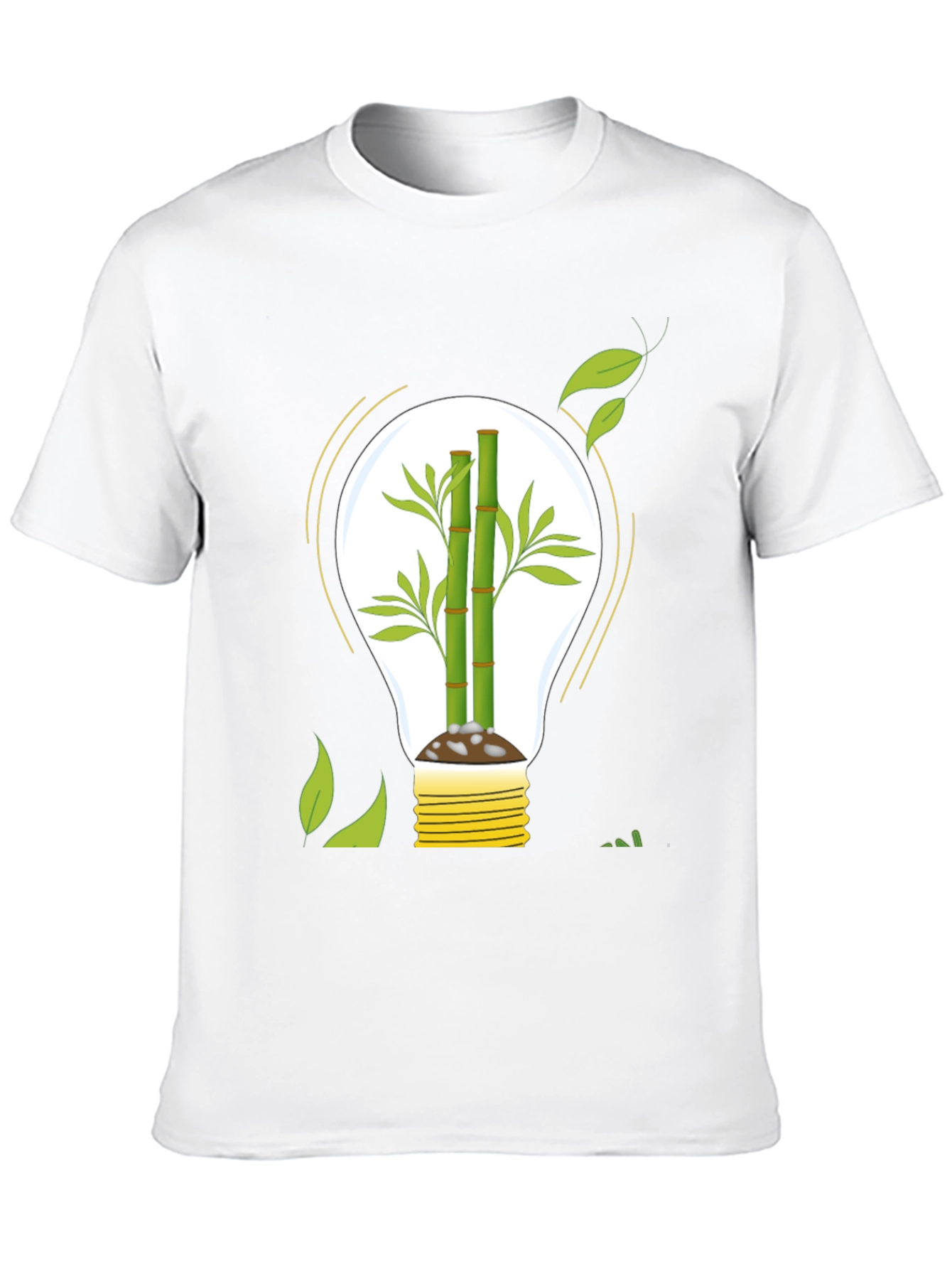 Eco-Friendly Bamboo Light Bulb Graphic Tee